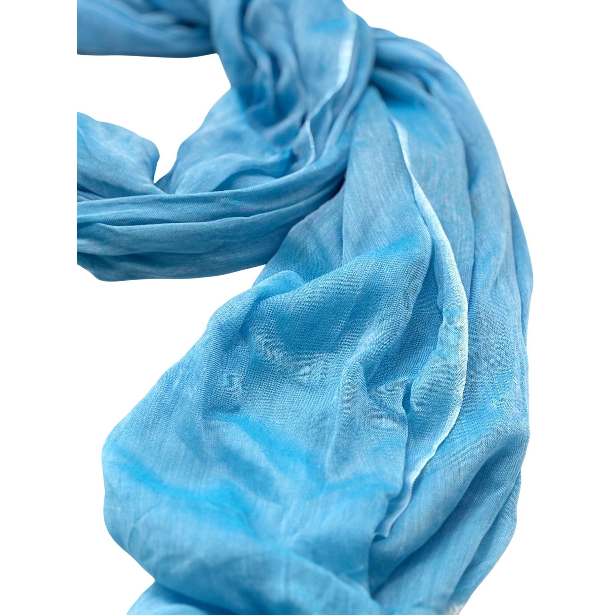 Other Calvin Klein Chambray Woven Scarf, Ocean Blue, OS Size ONE SIZE - 11 Thumbnail