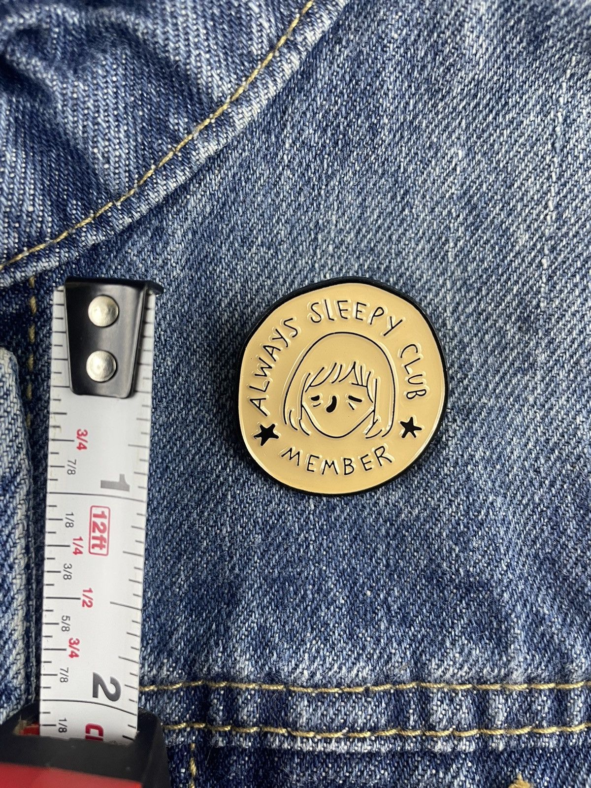 Other Always Sleepy Club Enamel Pin Size ONE SIZE - 3 Thumbnail