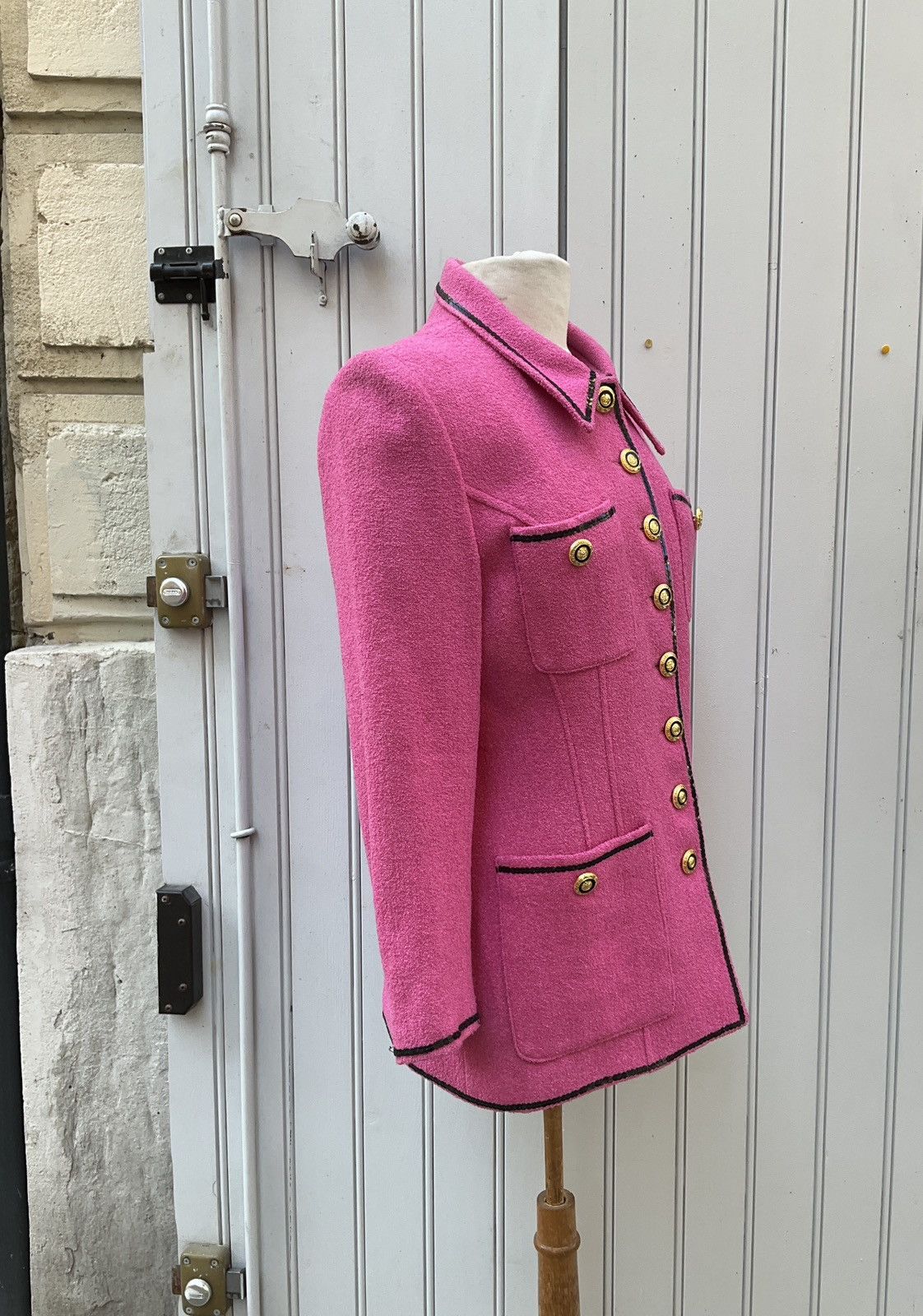 Vintage Pink vintage wool blazer jacket Size XL / US 12-14 / IT 48-50 - 2 Thumbnail
