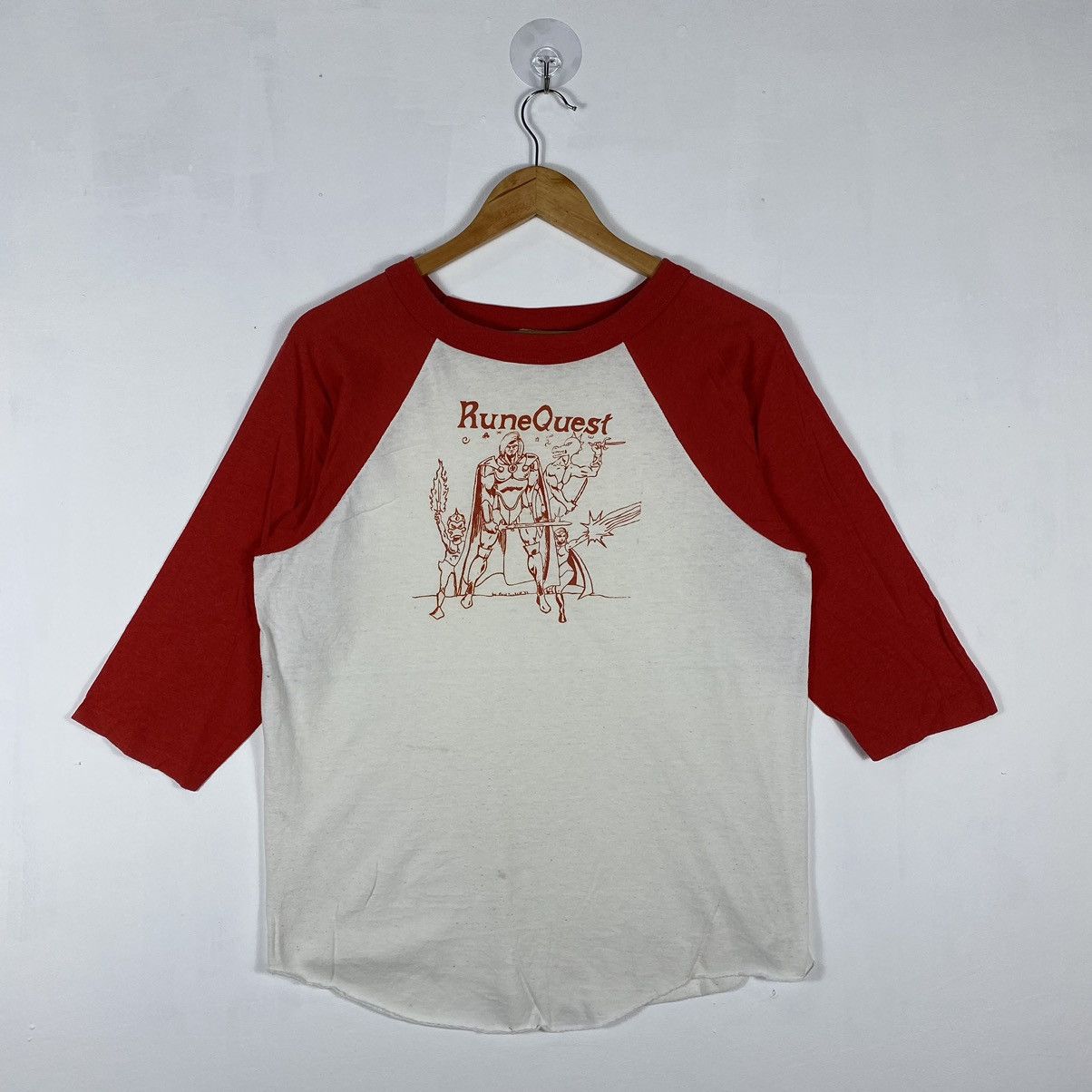 Vintage VINTAGE 80's RUNE QUEST GAME RAGLAN TEE Size US M / EU 48-50 / 2 - 2 Thumbnail