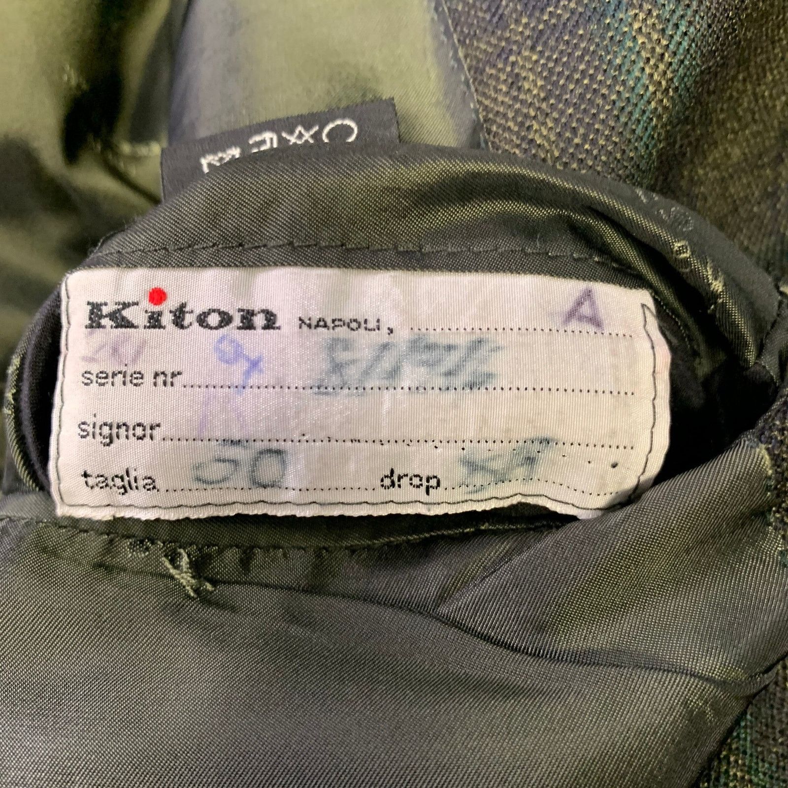 Kiton KITON 40 Green Plaid Cashmere Notch Lapel Sport Coat Size 40R - 7 Thumbnail