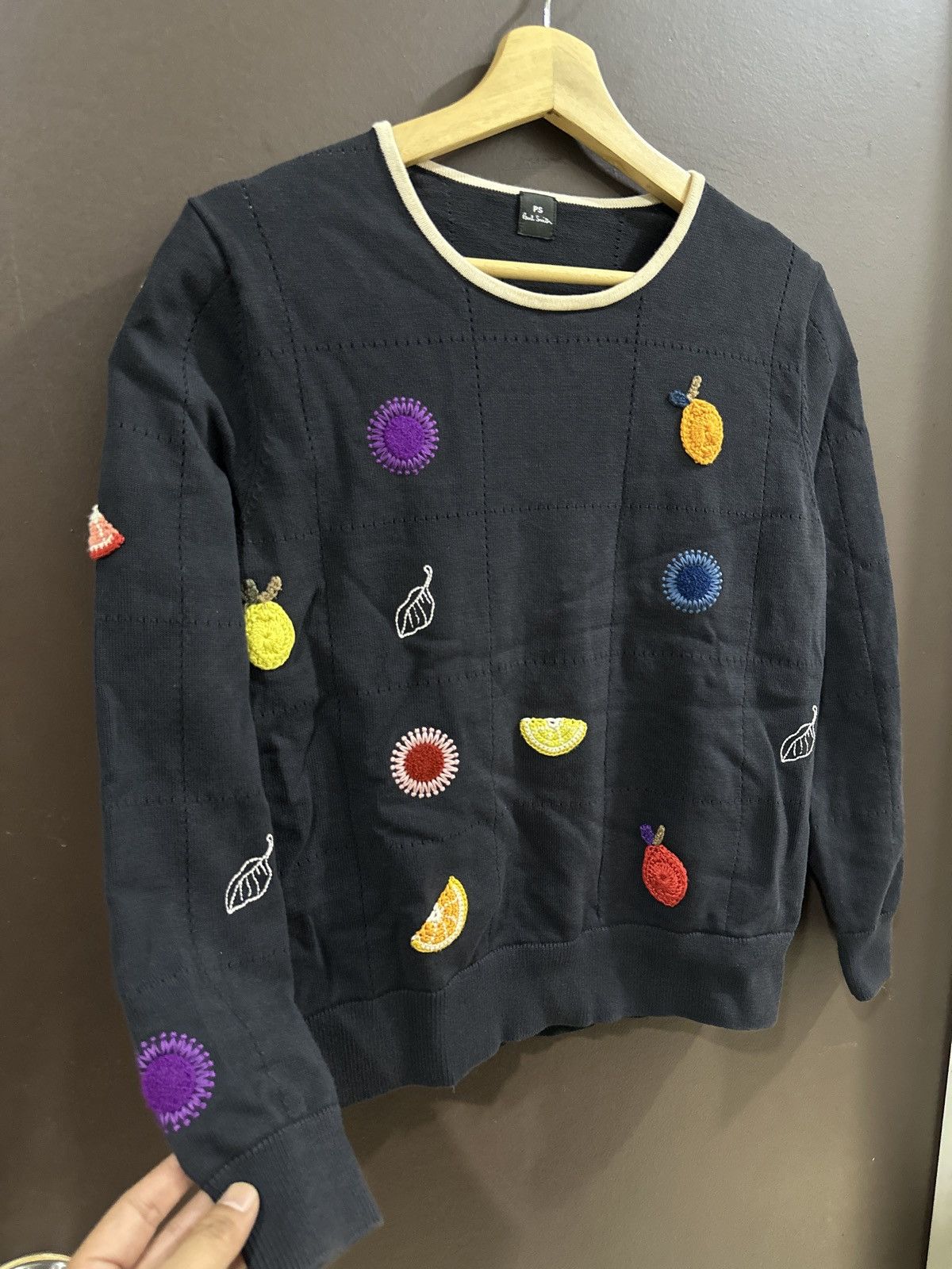 Paul Smith Paul Smith Floral Knitted Embroidery Knitwear Jumper Size US M / EU 48-50 / 2 - 6 Thumbnail