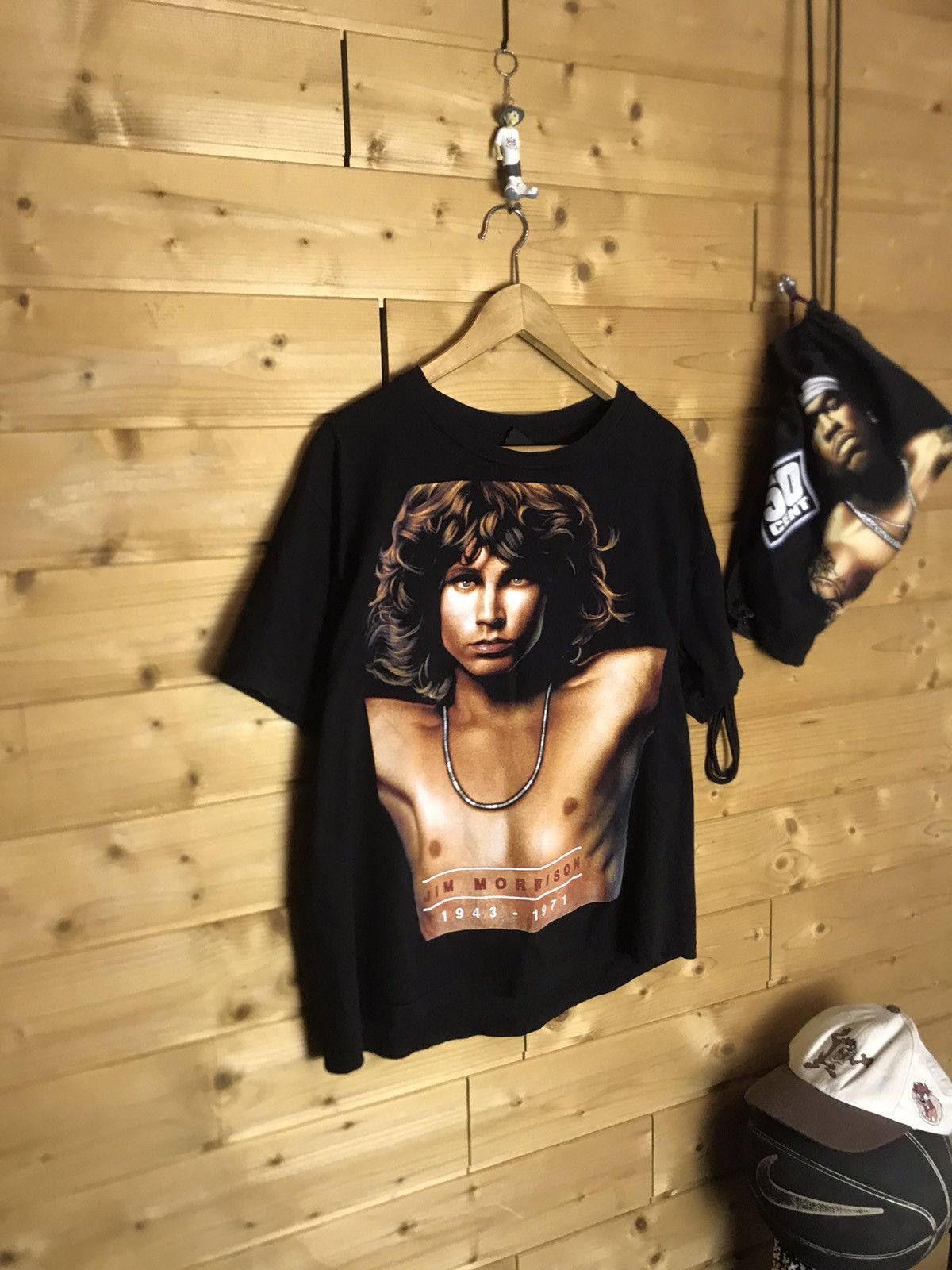 Band Tees Rare Vintage Jim Morrison 1943 - 1971 single stitch t-shirt Size US L / EU 52-54 / 3 - 1 Thumbnail