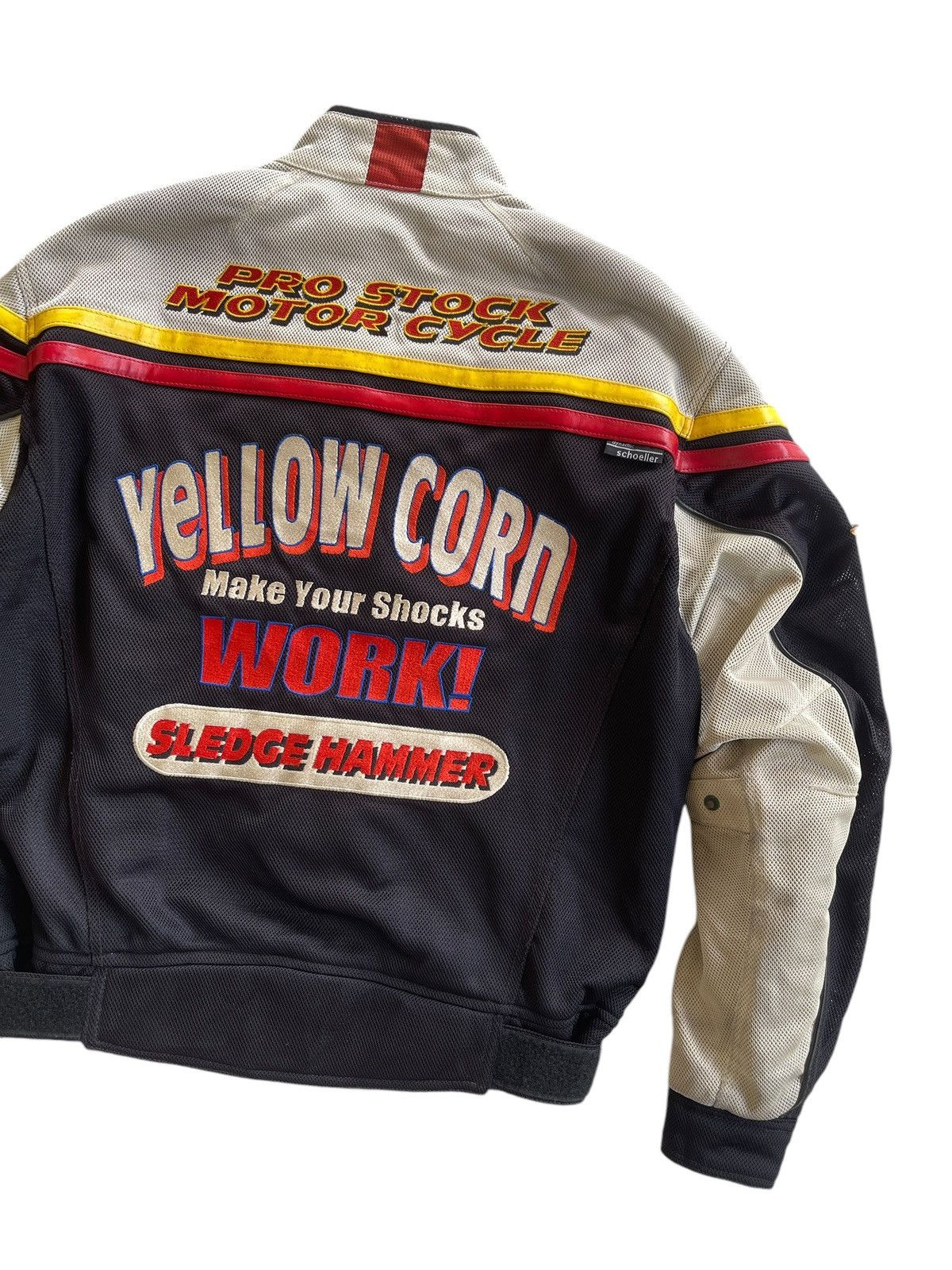 YELLOW CORN Vintage Yellow Corn X Lubricant NHRA Racing Schoeller Jacket Size US L / EU 52-54 / 3 - 9 Thumbnail