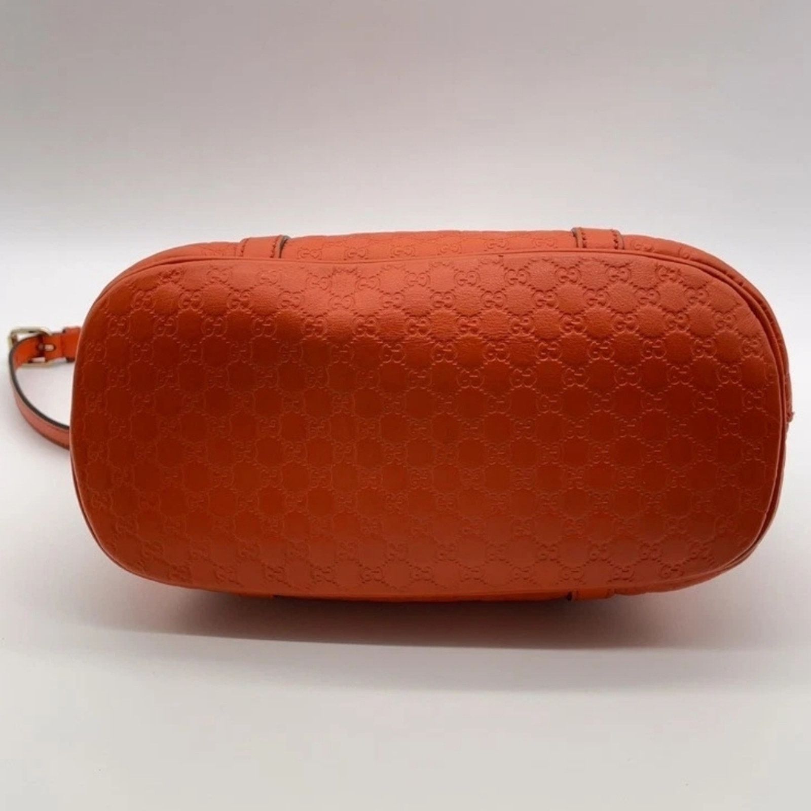 Gucci Gucci Microguccissima Mini Dome Satchel Handbag Orange Size ONE SIZE - 4 Thumbnail
