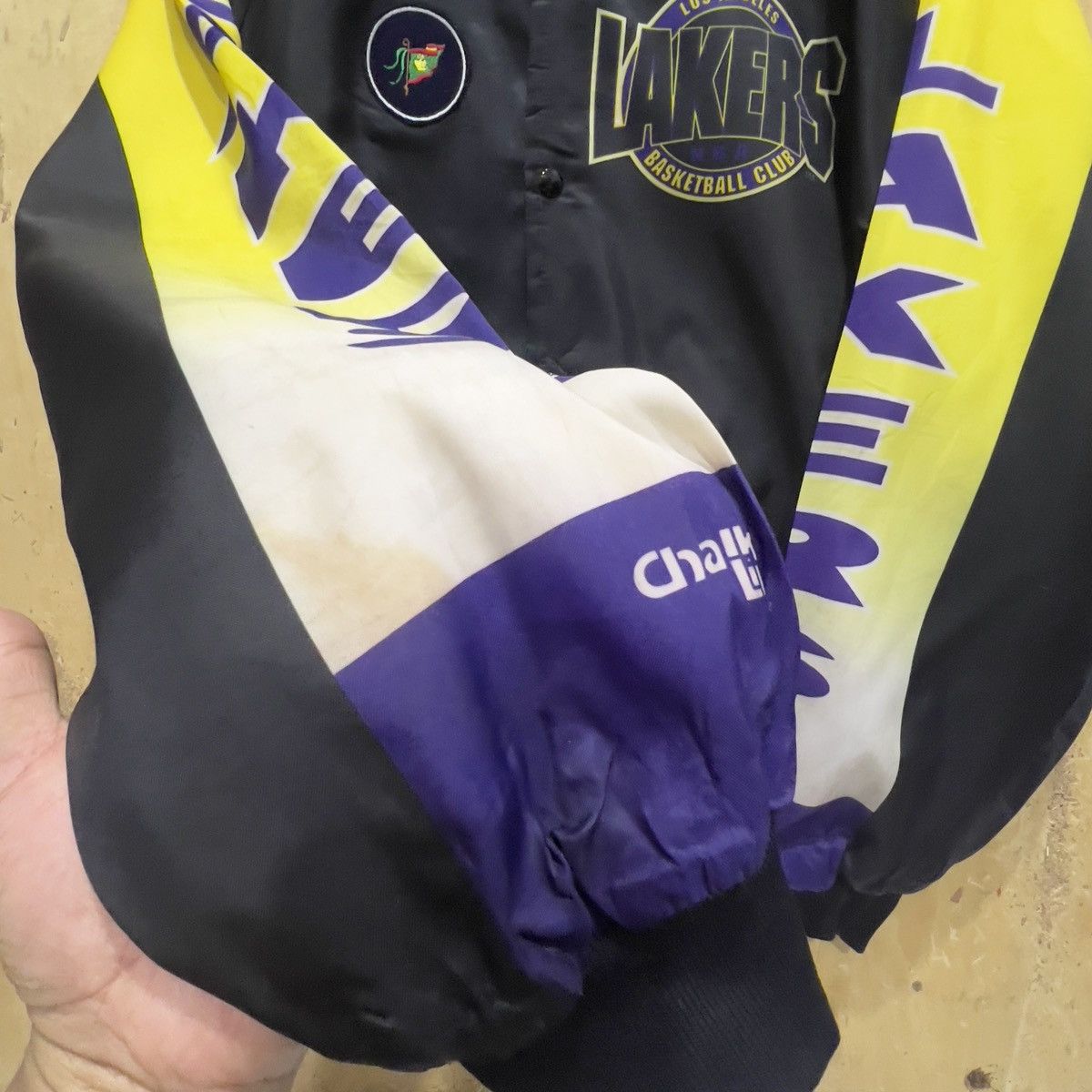 NBA Rare Vintage x Varsity Lakers Tag Chalk Line Size US XL / EU 56 / 4 - 8 Thumbnail