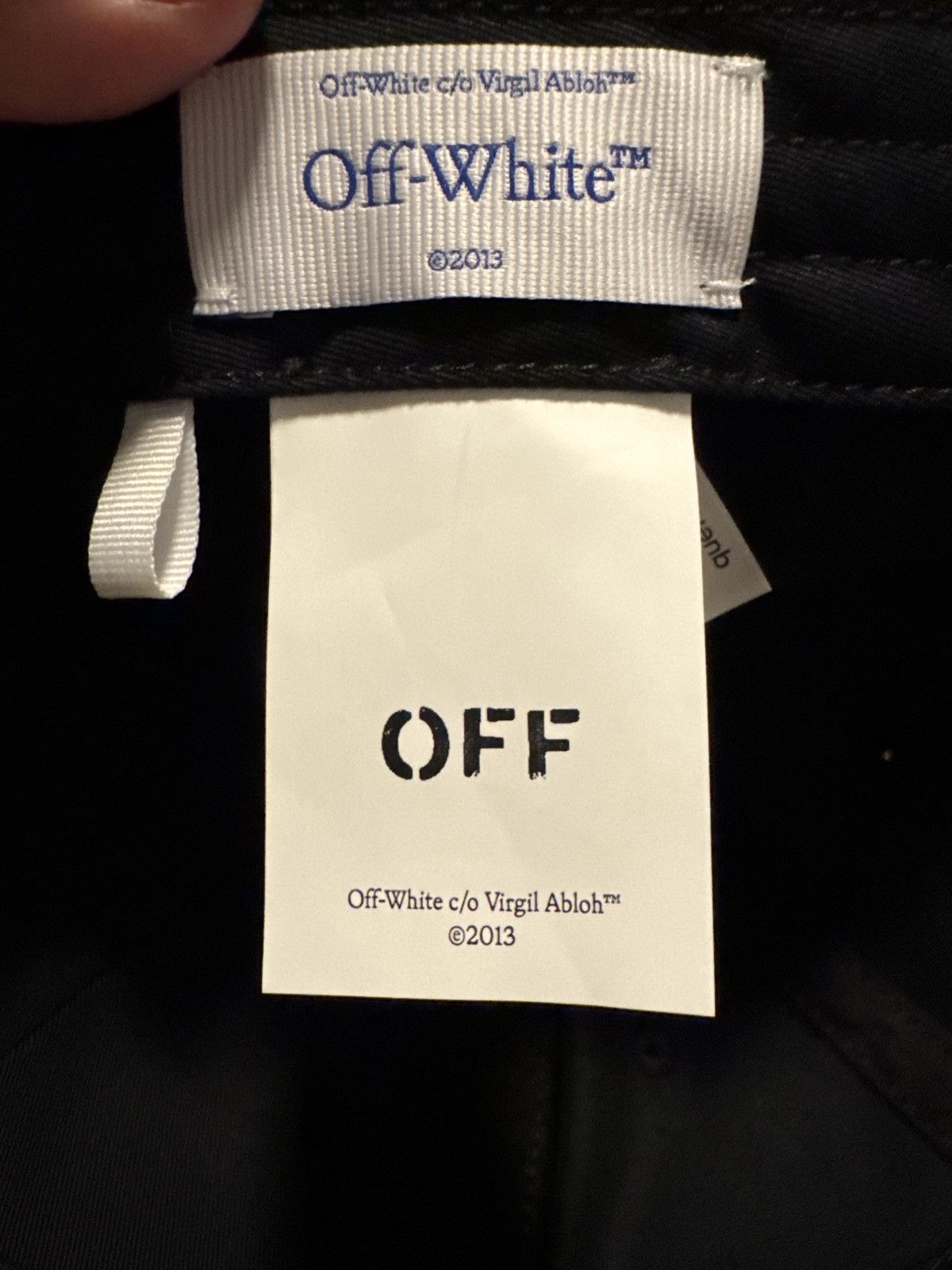 Off-White Off-White Off Stamp Drill Baseball Cap | Black Size ONE SIZE - 4 Thumbnail