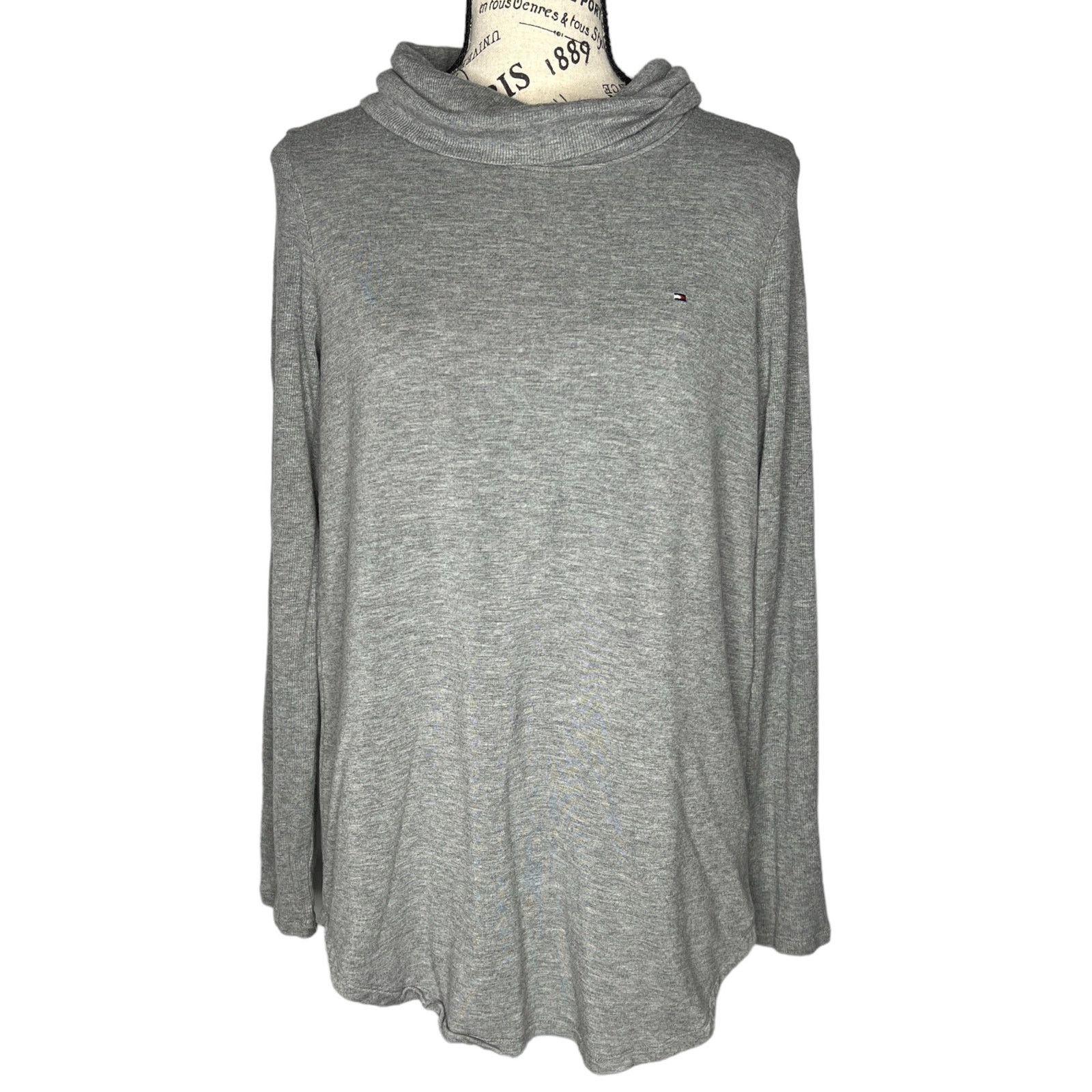 Tommy Hilfiger Ribbed Arm Long Sleeve Pullover Turtleneck Size M / US 6-8 / IT 42-44 - 1 Thumbnail
