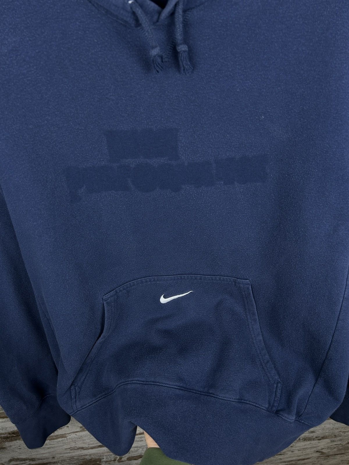 Nike Mens Vintage Nike centre swoosh hoodie y2k rare basic crazy Size US L / EU 52-54 / 3 - 7 Thumbnail
