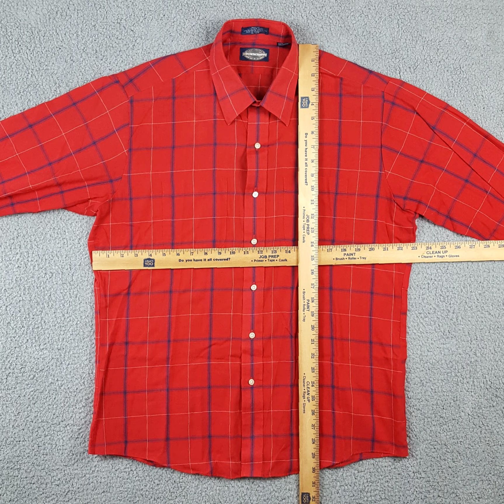 Vintage VINTAGE TownCraft Red Plaid Button-Up Western Shirt Men's Large 70s Rockabilly Size US L / EU 52-54 / 3 - 6 Thumbnail