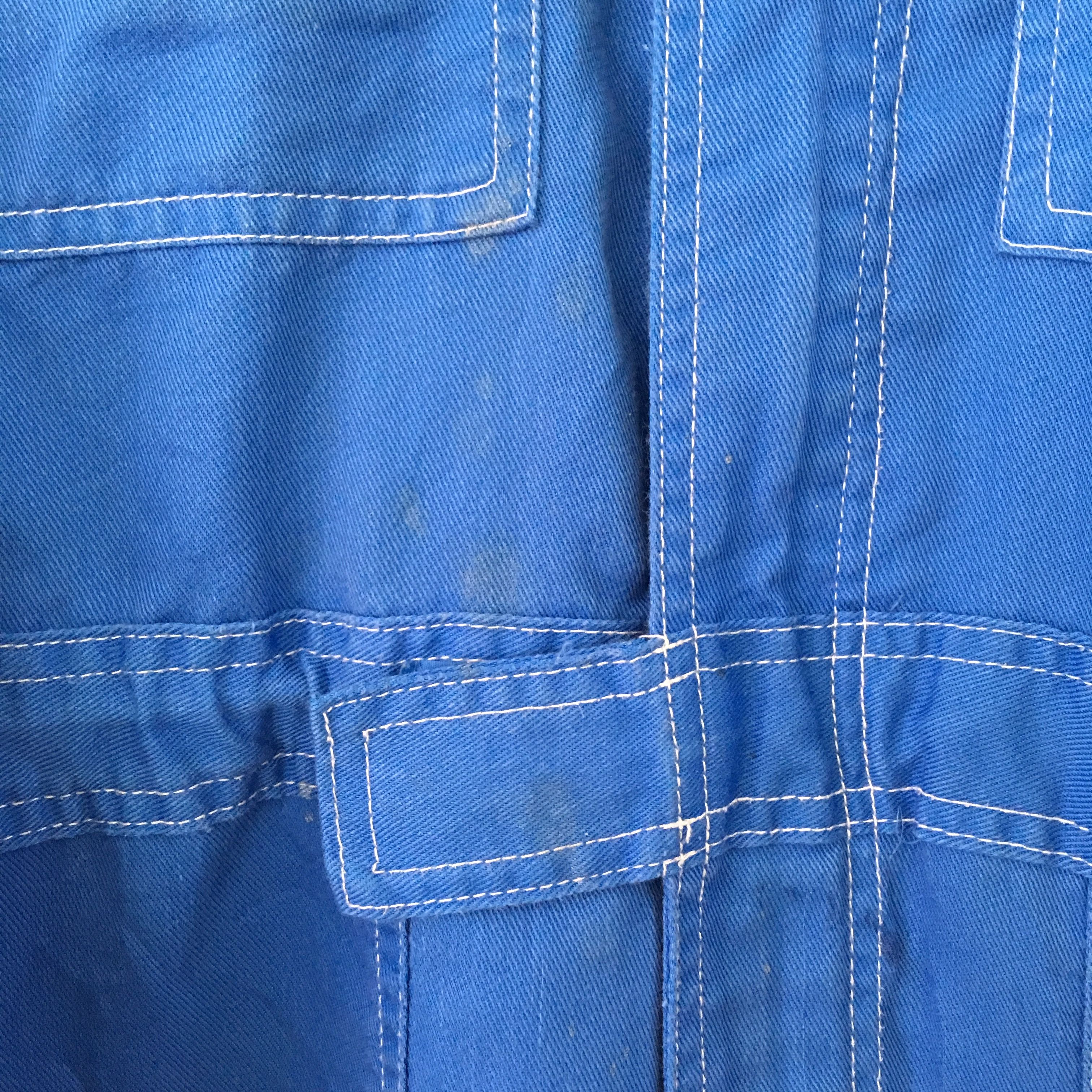 Japanese Brand Vintage 90's Netz Japan Factory Blue Coverall Racing Coat Size US L / EU 52-54 / 3 - 8 Thumbnail