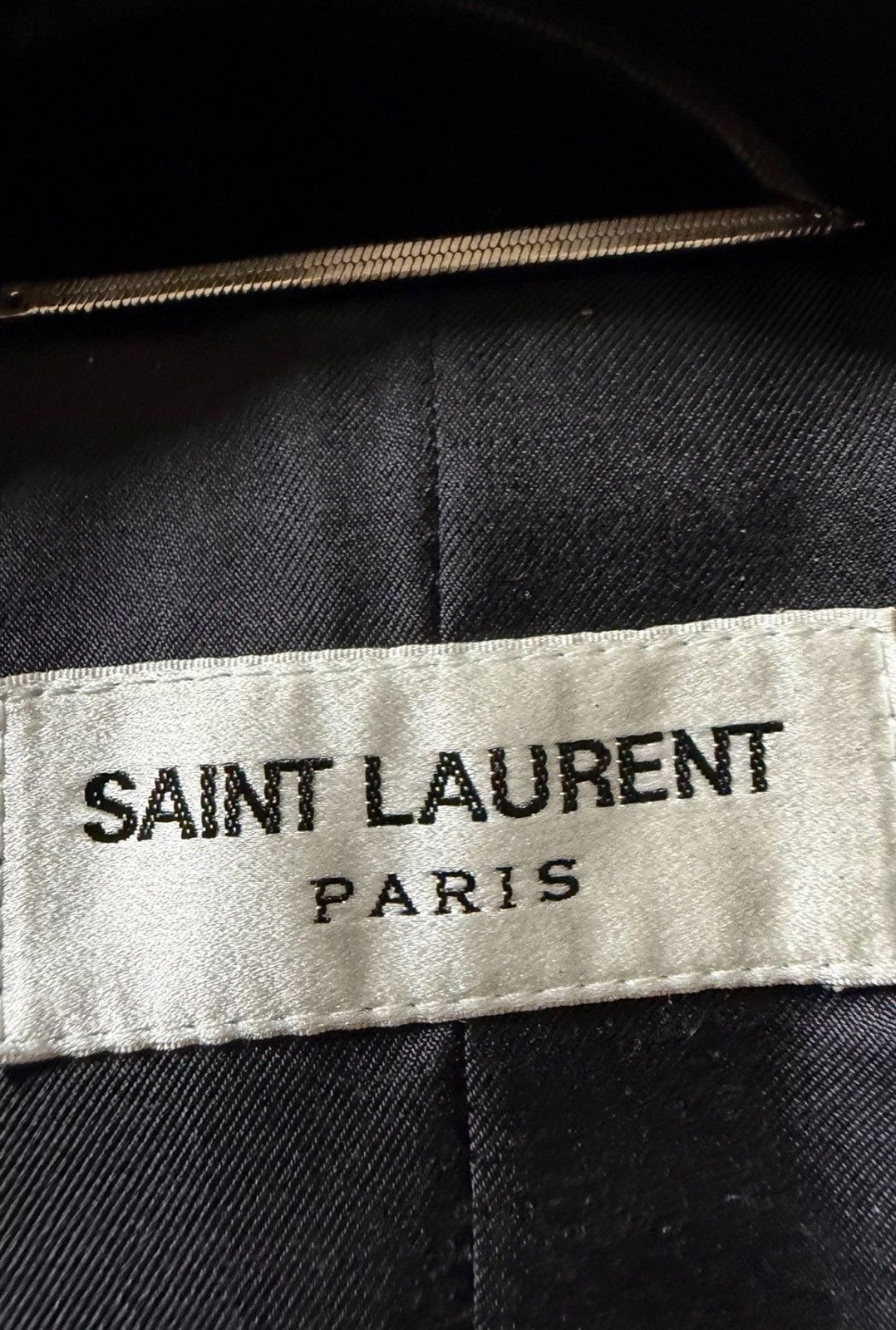 Saint Laurent Paris Saint Laurent 24SS Velvet Black Double-Breasted Blazer Size 50S - 3 Thumbnail