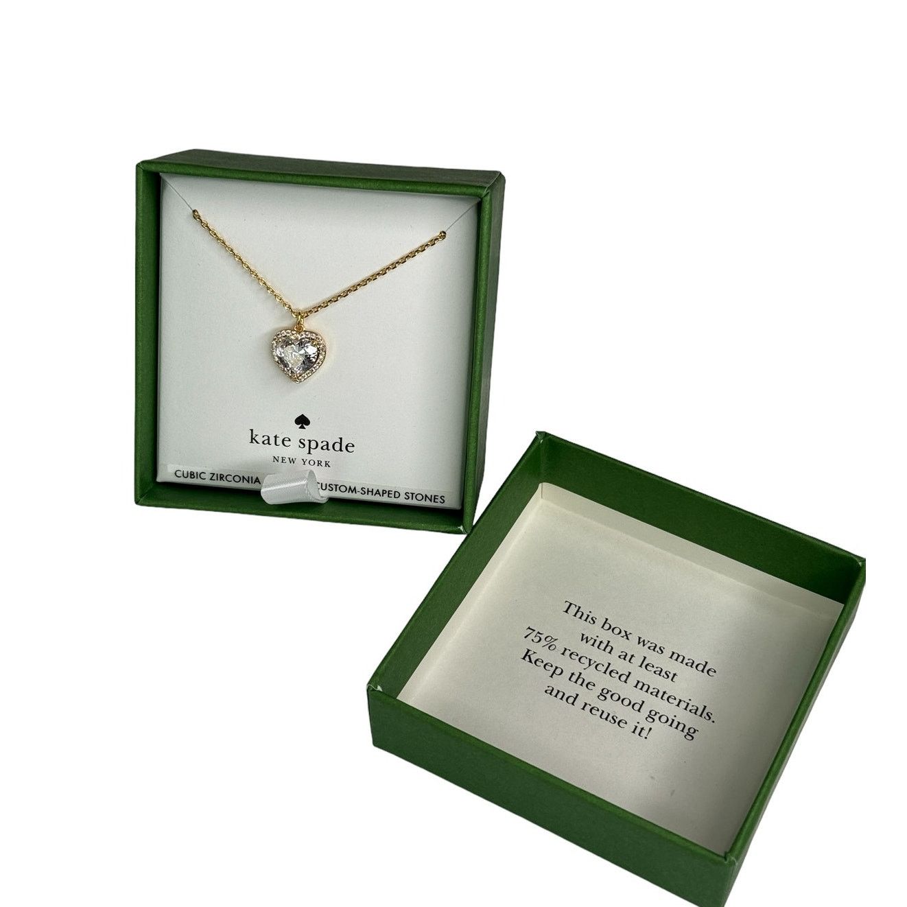 Kate Spade Kate Spade New York CZ heart pendant necklace Box included Size ONE SIZE - 5 Thumbnail