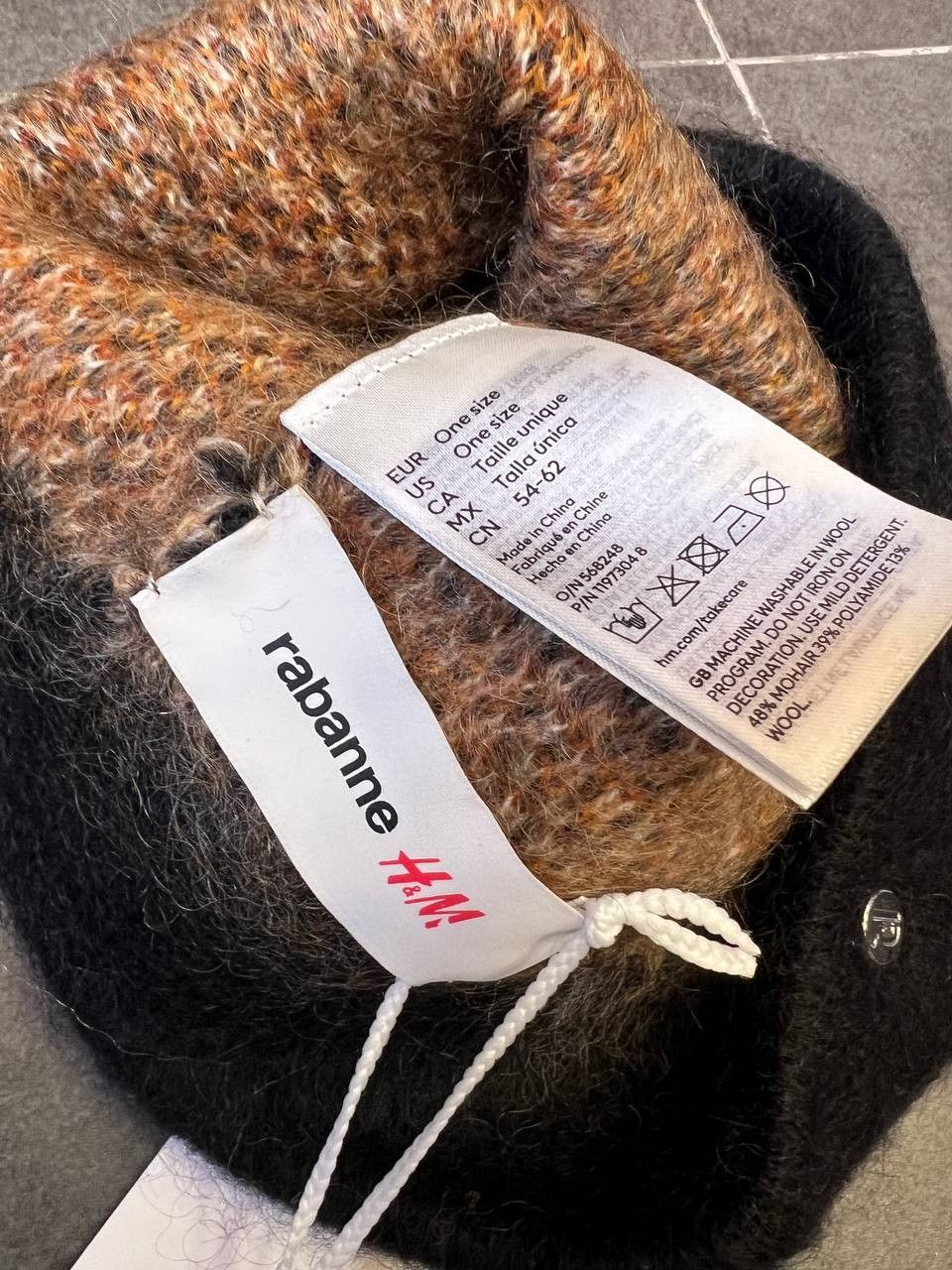 H&M × Paco Rabanne Rabanne H&M Mohair-Blend leopard Jacquard-Knit Beanie Size ONE SIZE - 5 Thumbnail