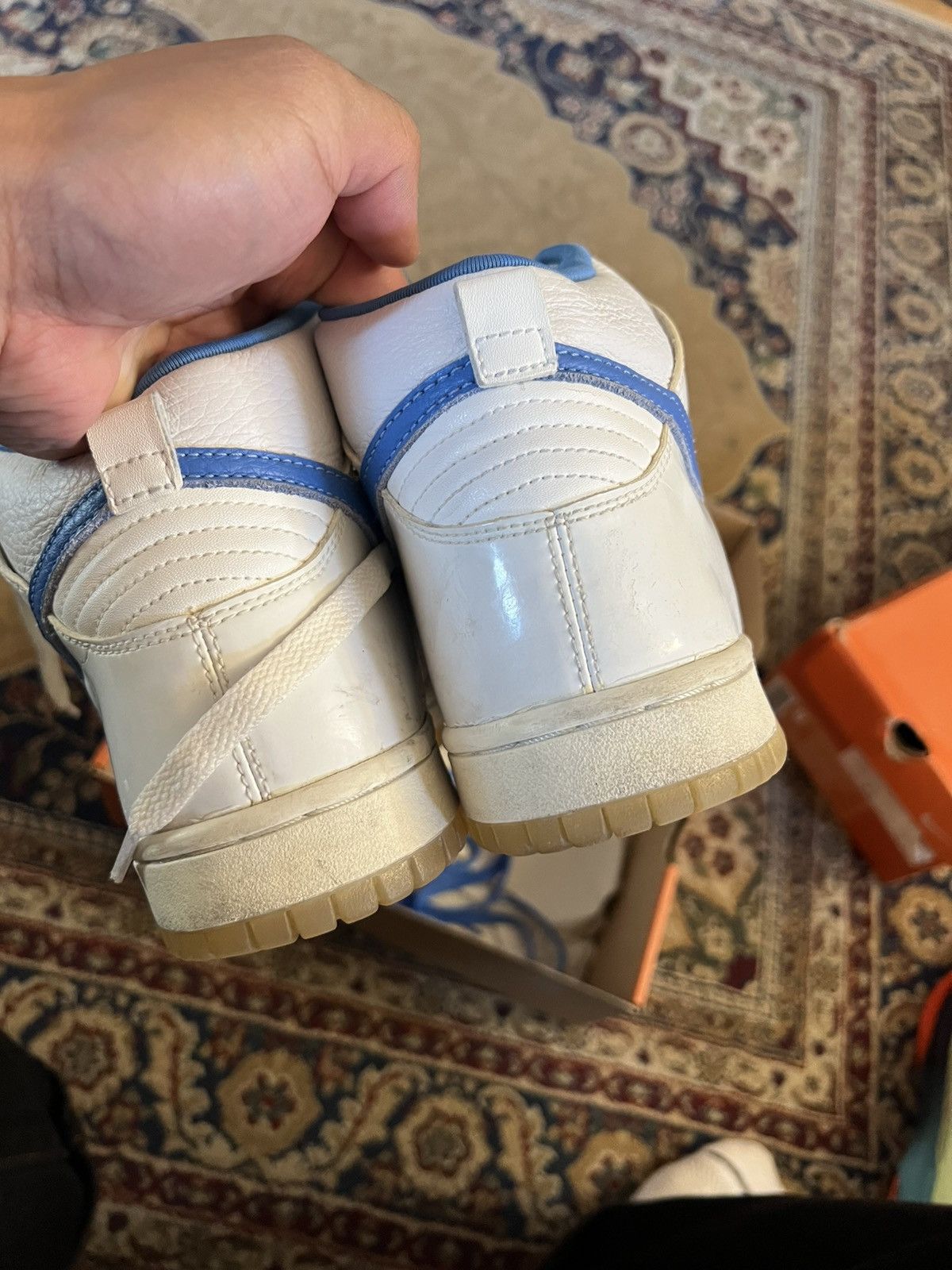 Nike 2002 Vintage Nike Dunk Hi University Blue Size US 8 / EU 41 - 4 Thumbnail