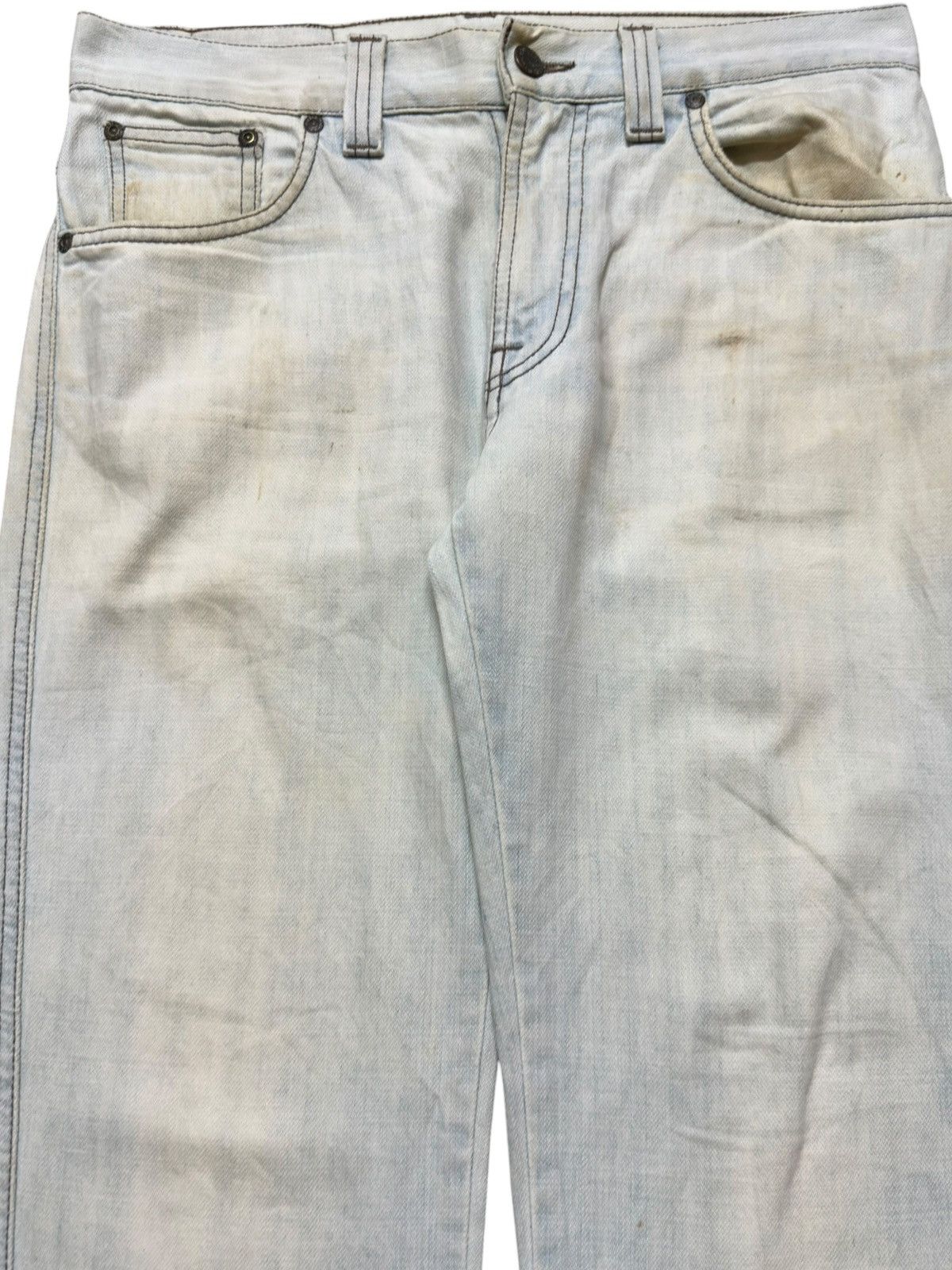 Nudie Jeans Vintage Nudie Light Blue Faded Wash Denim Size US 32 / EU 48 - 2 Thumbnail