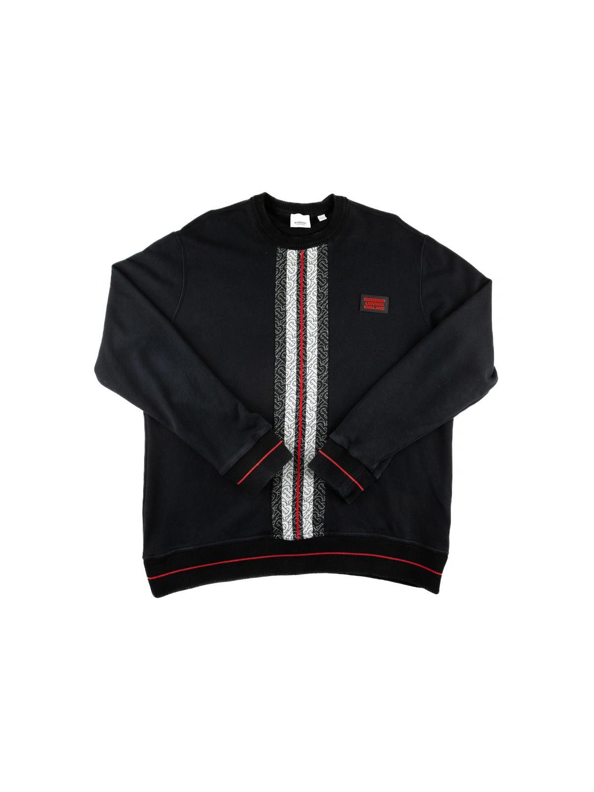 Burberry Burberry TB Monogram Panelled Sweatshirt Size US L / EU 52-54 / 3 - 1 Thumbnail
