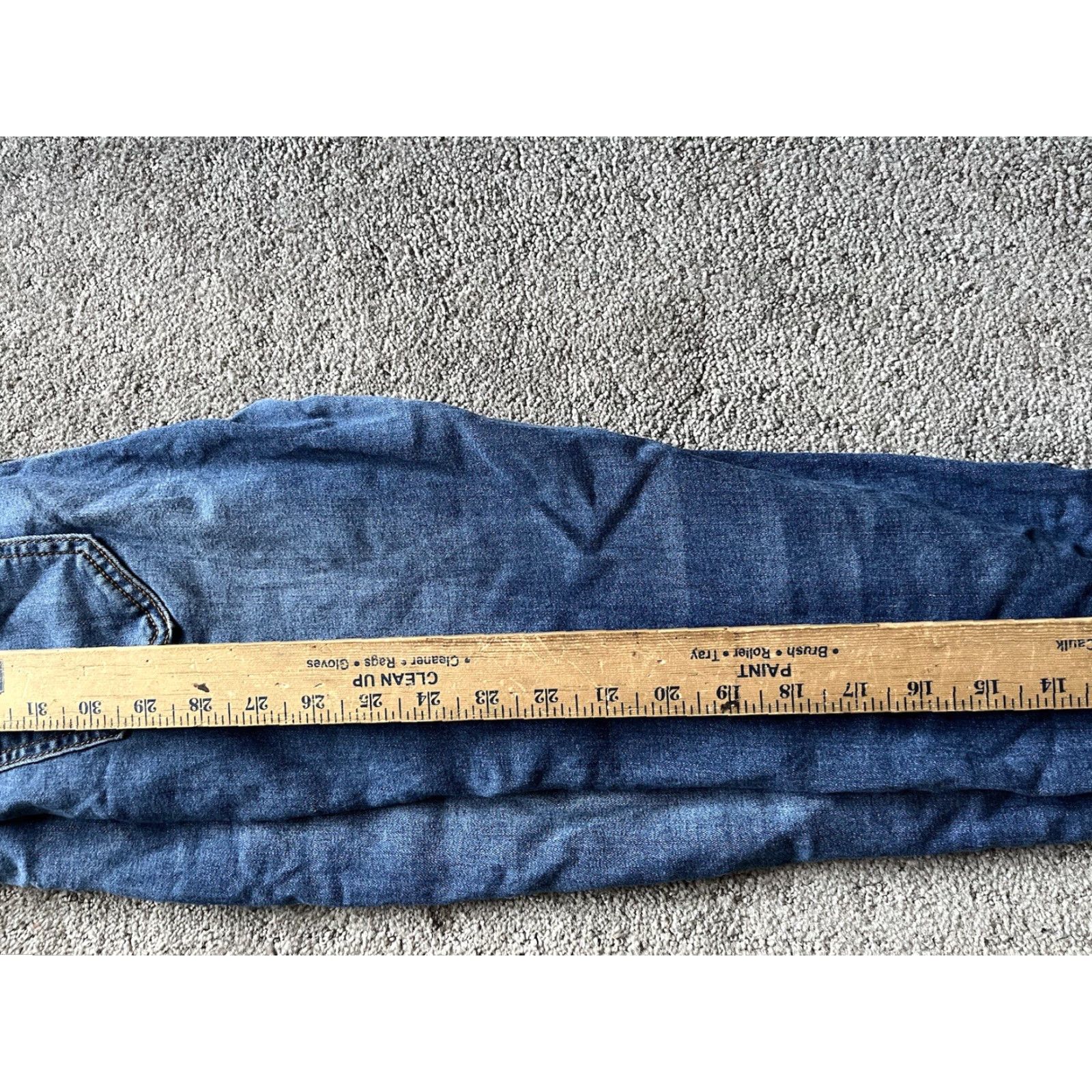 Vintage Monkey Ride Jeans Jeans Super Skinny Mid Rise Women Juniors Size 9/29 Blue 5-Pocket Denim Dark Stretch Logo Size 30" / US 8 / IT 44 - 7 Thumbnail