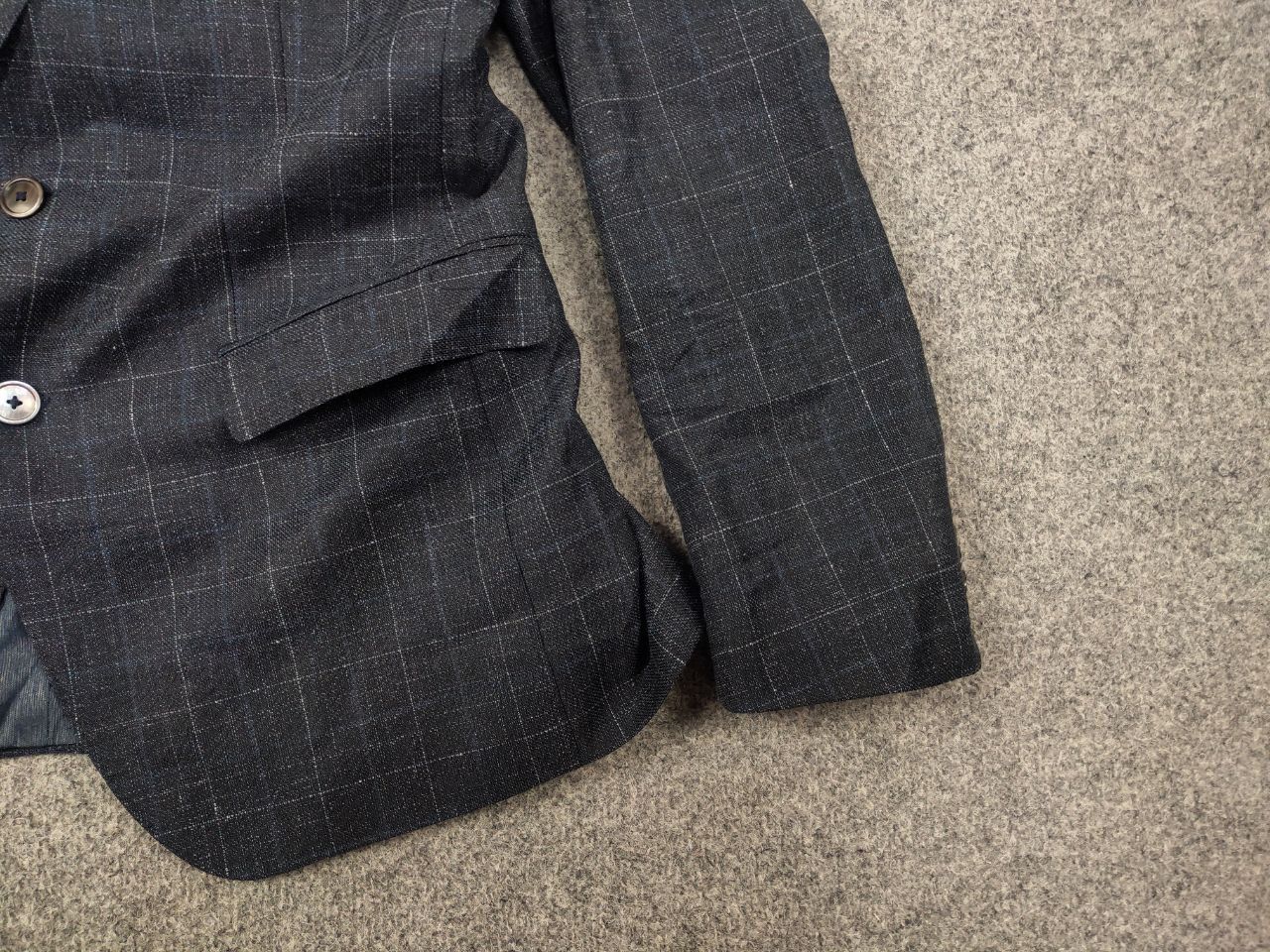 Hugo Boss Hugo Boss lanificio tesse biella Wool check Blazer Jacket Size US L / EU 52-54 / 3 - 5 Thumbnail