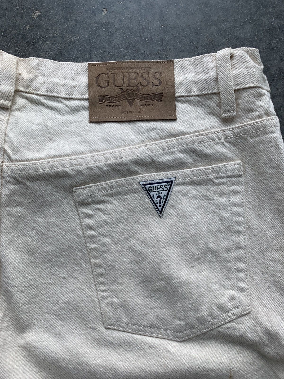 Guess Crazy Vintage Y2K Guess Baggy Jeans Eggshell Size US 40 / EU 56 - 2 Thumbnail