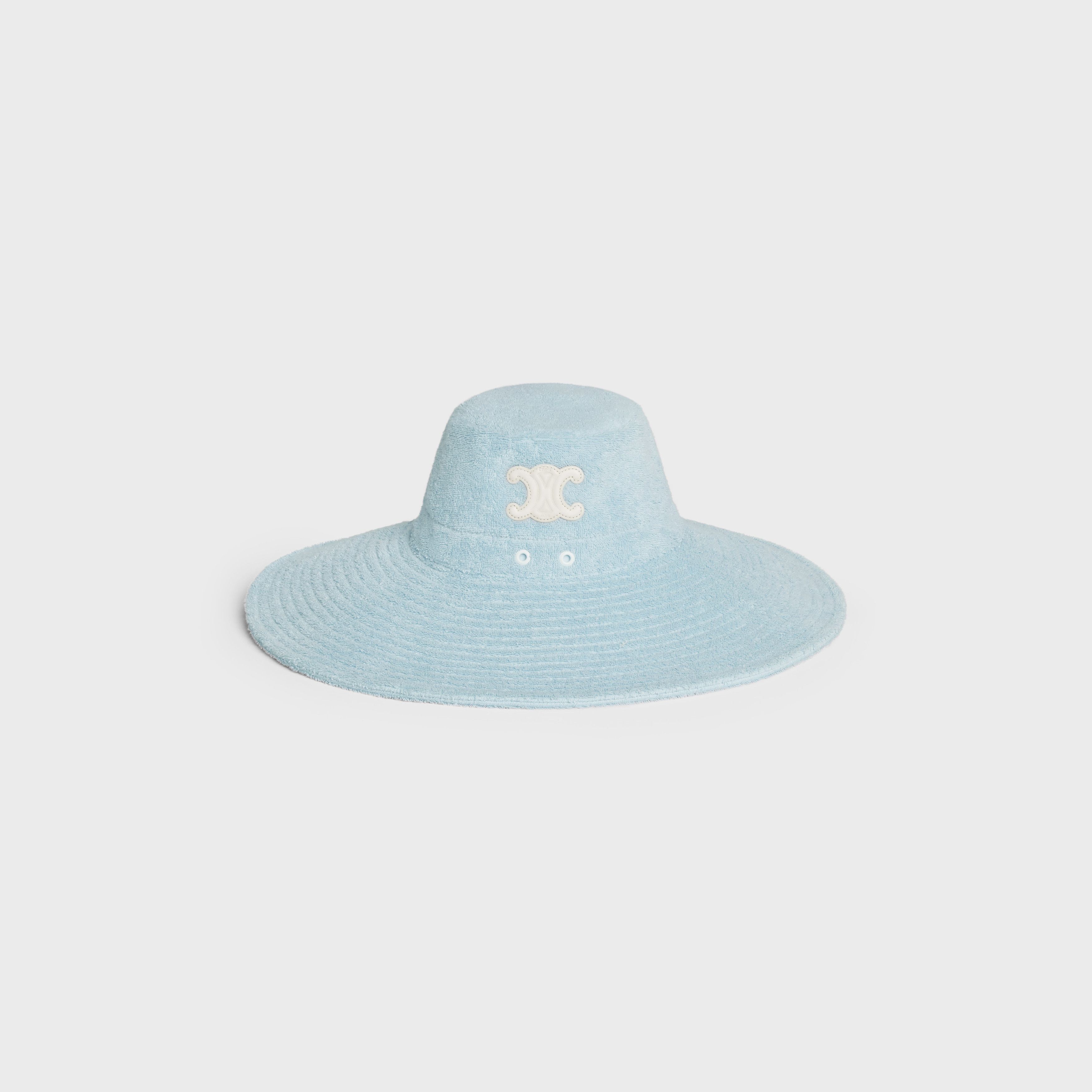 Celine o1bcso1str1024 Size: OS / Terry Cotton Hat in Light Blue Size ONE SIZE - 1 Thumbnail