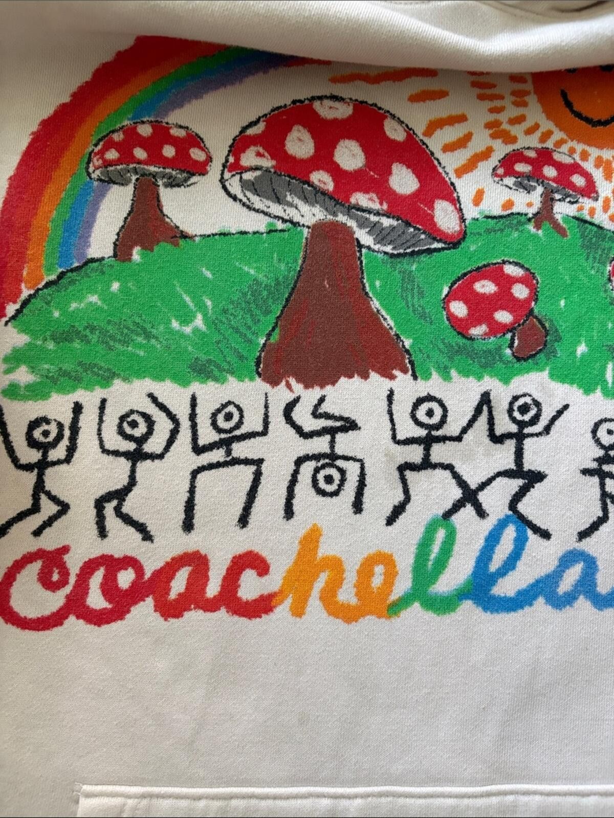 Coachella Skid Row Fashion Week x Coachella 2022 Mushroom Hoodie Size US XXL / EU 58 / 5 - 7 Thumbnail