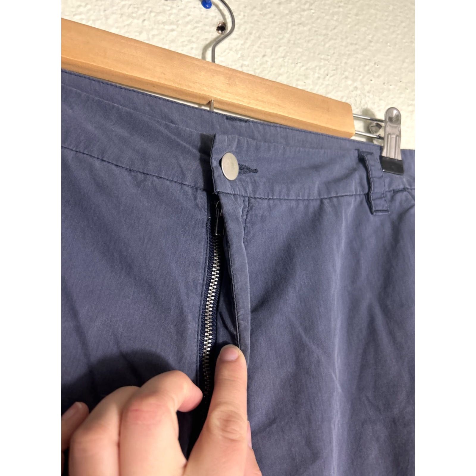 Spyder Spyder Ryder Shorts Gray Mens XL Zip Belt Loops 35x9 Cotton Nylon Solid Logo 9in Inseam Casual Size US 36 / EU 52 - 4 Thumbnail