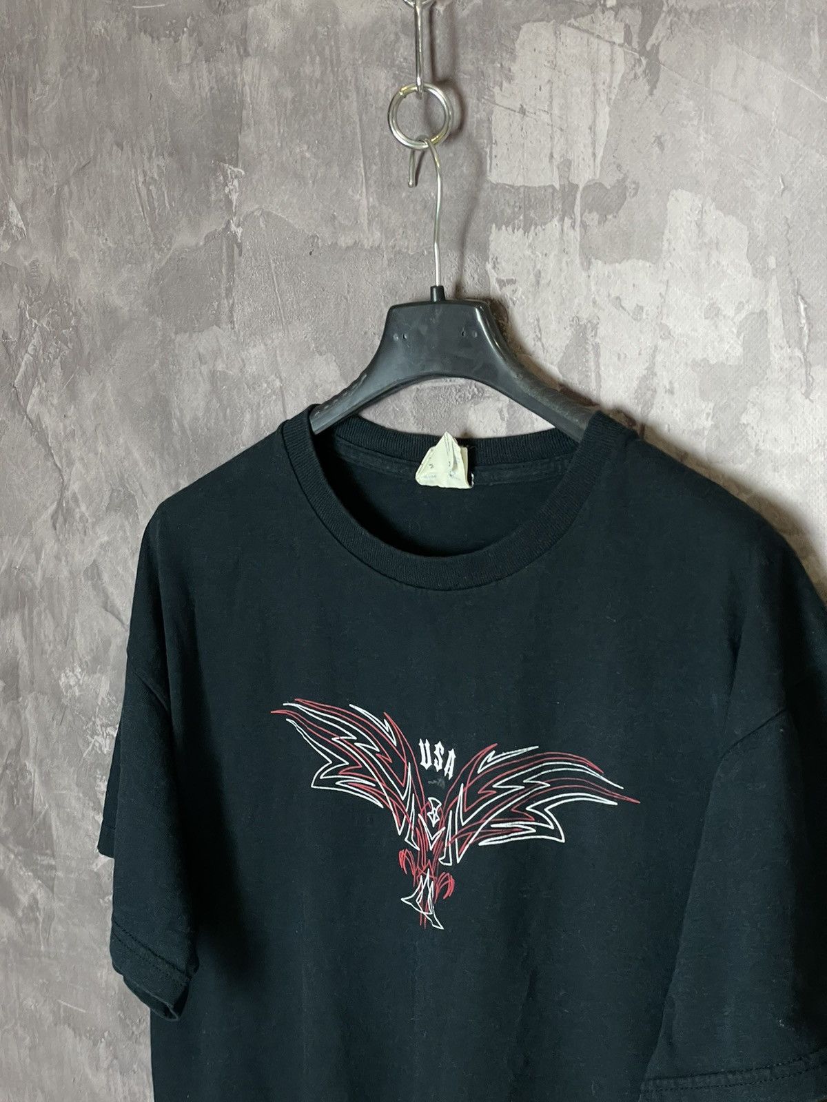 Vintage Vintage Y2k 00s Tribal Rave Black Rock Metal Tshirt Size US M / EU 48-50 / 2 - 4 Thumbnail