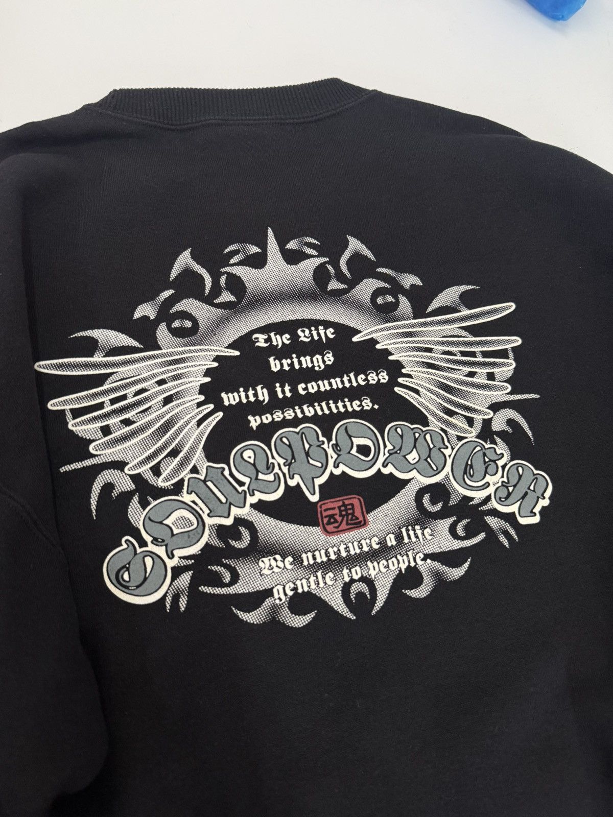 Sun Surf 🔥 STAFFA Japan SOUL POWER Sweatshirt Flame Wings Graphic L Size US L / EU 52-54 / 3 - 10 Thumbnail
