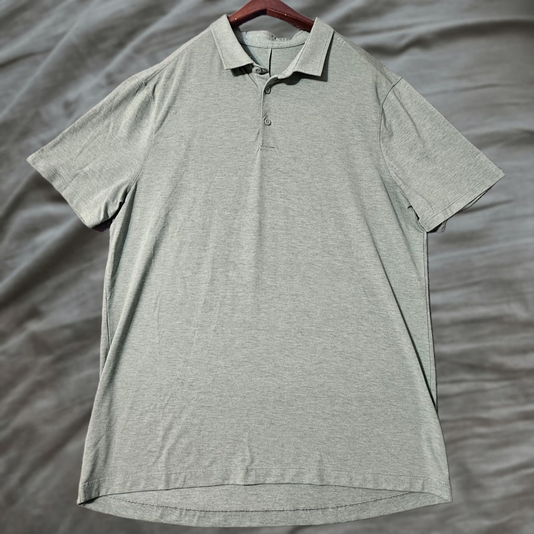 Lululemon Lululemon Mens Polo Shirt Short Sleeve XL Green Athletic Training Golf Shirt Mens XL Green Polo Nike Size US XL / EU 56 / 4 - 1 Thumbnail