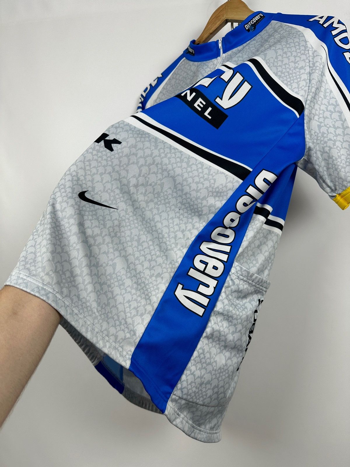 Nike 2005 Vintage Nike Discovery Channel AMD Cycling Jersey Size US XXL / EU 58 / 5 - 12 Thumbnail