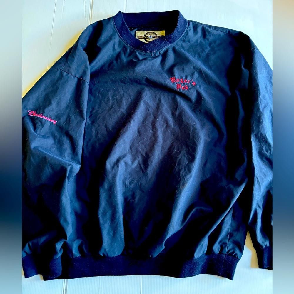 Designer Vintage Budweiser Rogers Pub Sweatshirt Size US XL / EU 56 / 4 - 1 Thumbnail