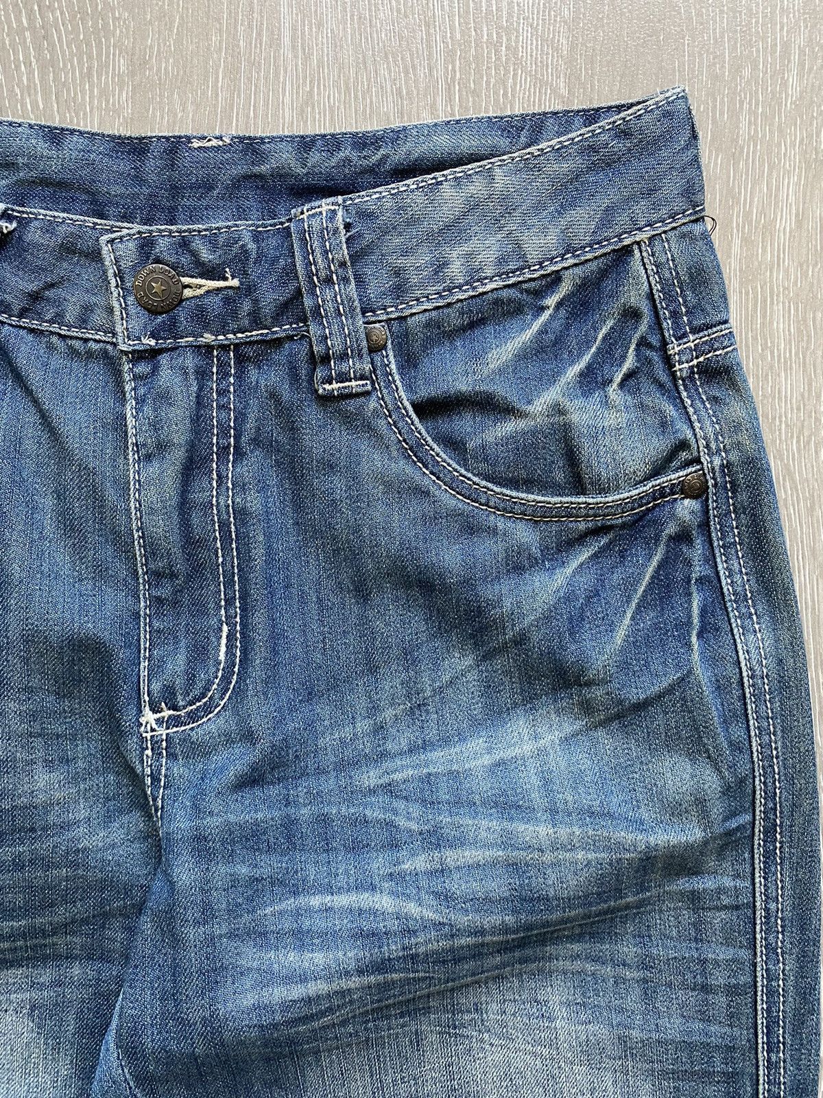 Other Y2K Here There Jeans Scull Embroidered Washed Denim Pants Size US 28 / EU 44 - 8 Thumbnail