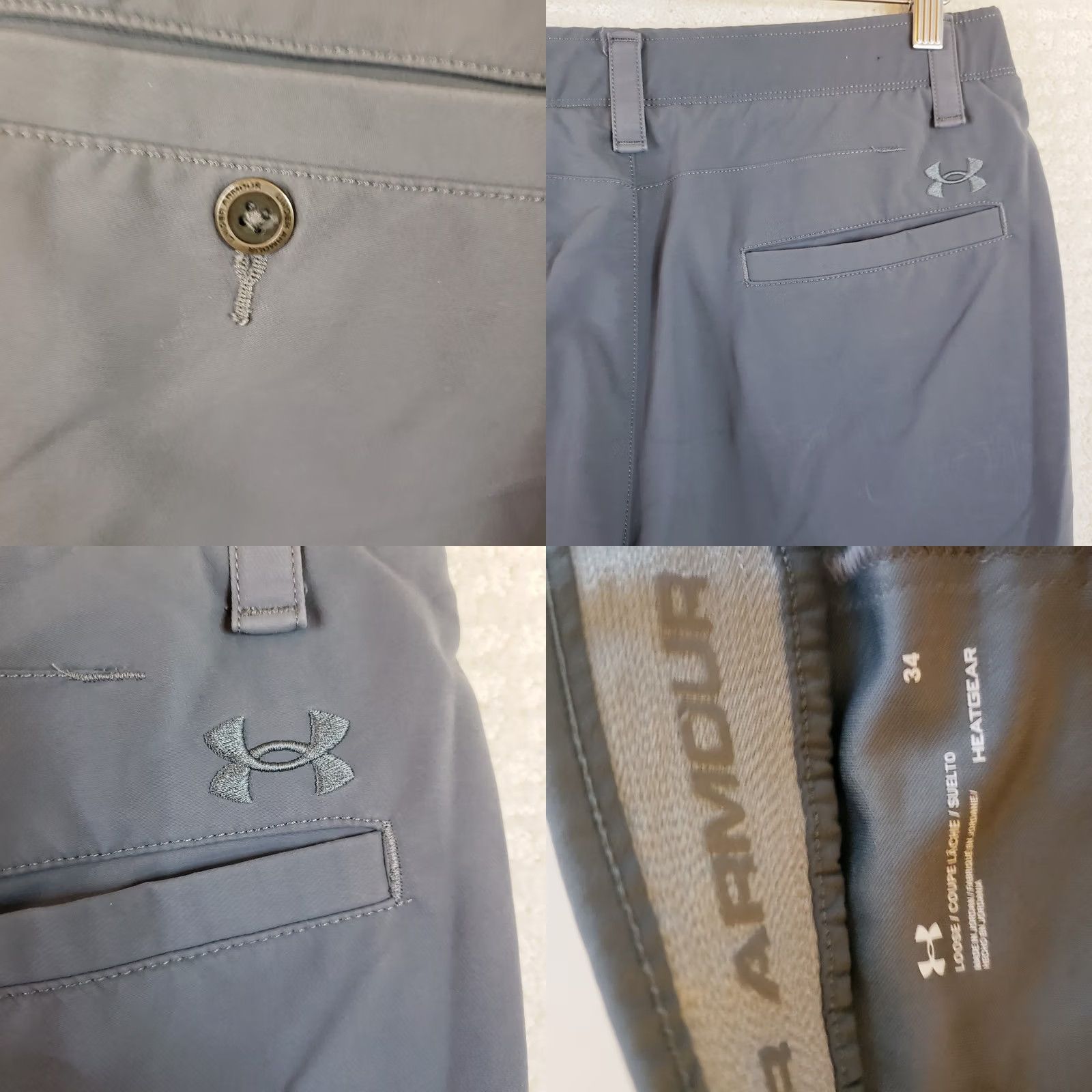 Under Armour Under Armour Shorts Mens 34 Gray Golf Performance Stretch Flat Front Quick Dry Size US 34 / EU 50 - 8 Thumbnail