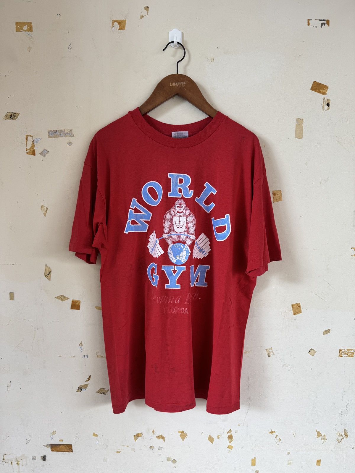 Other *RARE* VINTAGE 90s WORLD GYM FITNESS TEE Size US XL / EU 56 / 4 - 1 Thumbnail