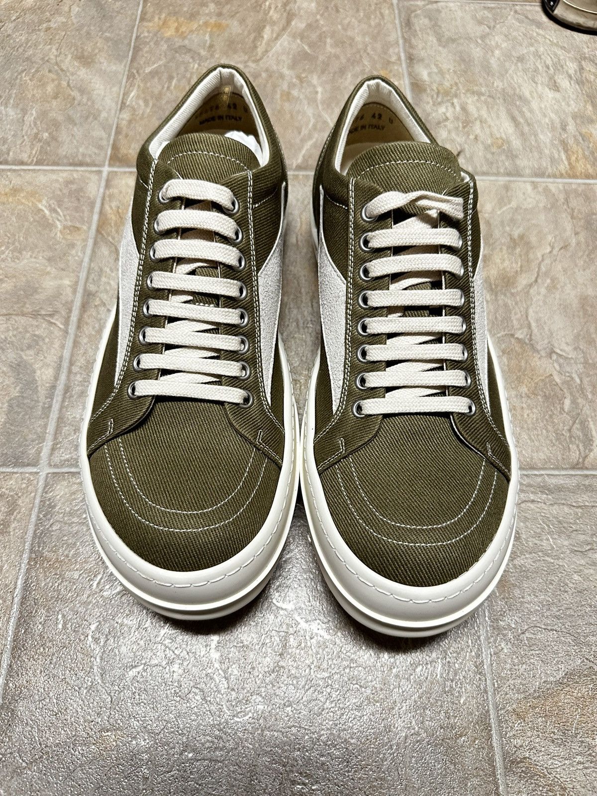 公式購 Rick Owens DRKSHDW VINTAGE SNEAKS 42 RICK OWENS - DRKSHDW VINTAGE SNEAKS DUST-MILK – SUUS