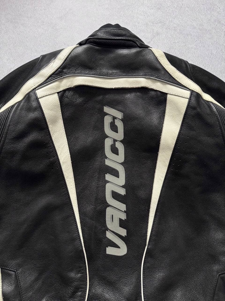 Other Vanucci Moto Racing Leather Jacket With Protectors Size US L / EU 52-54 / 3 - 3 Thumbnail