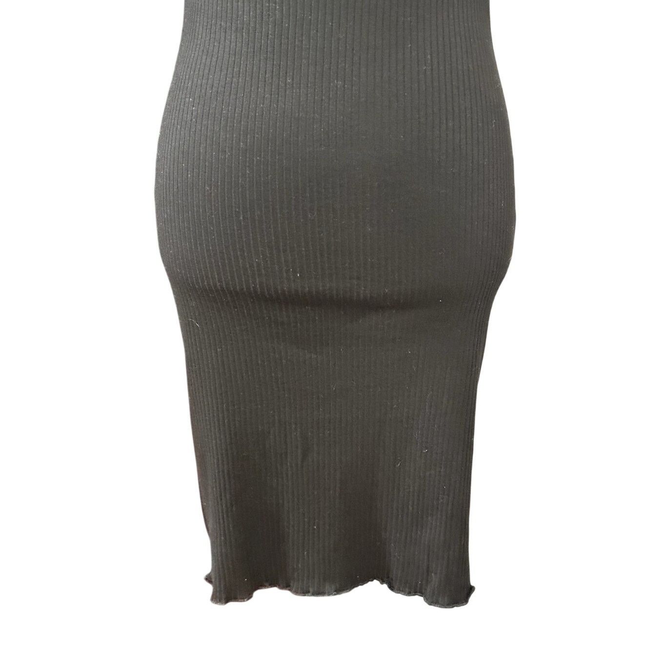 Other Vero Moda Classic Midi Dress Ribbed Scoop Neck Black M NWOT Size M / US 6-8 / IT 42-44 - 3 Thumbnail