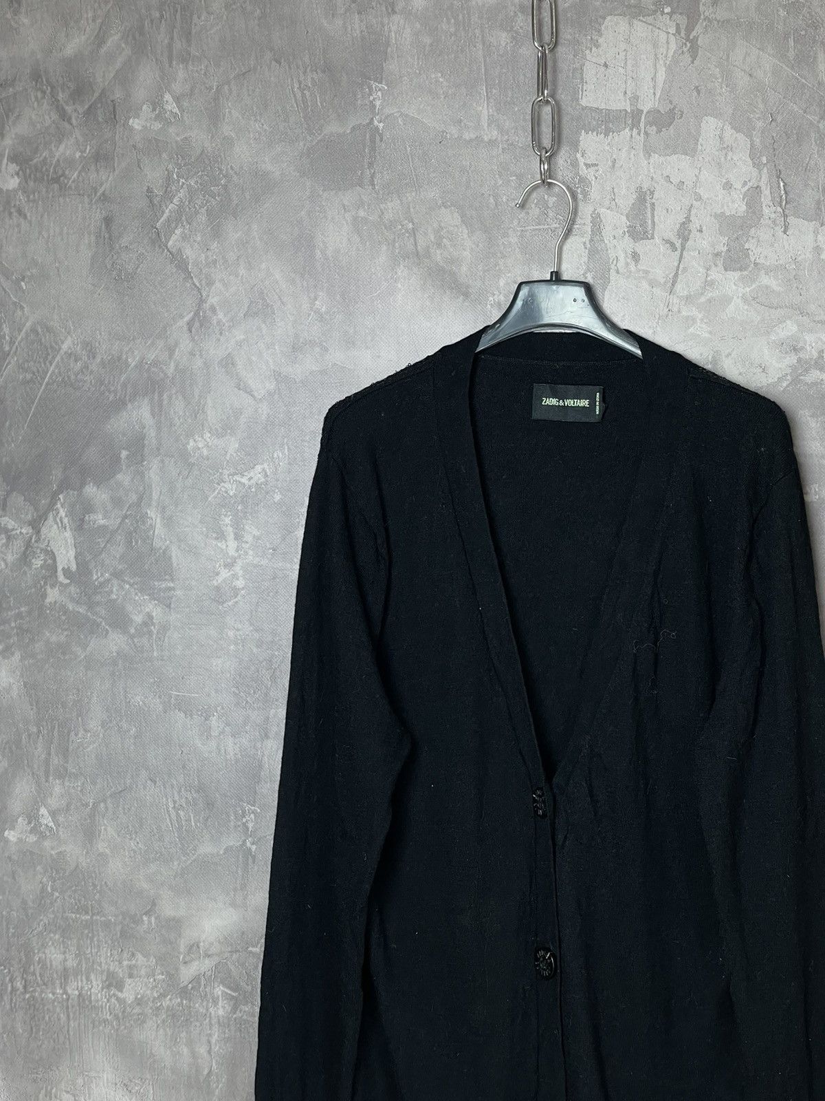 Zadig & Voltaire Zadig & Voltaire Y2K Cashmere Hype Distressed Sweater Size L / US 10 / IT 46 - 3 Thumbnail