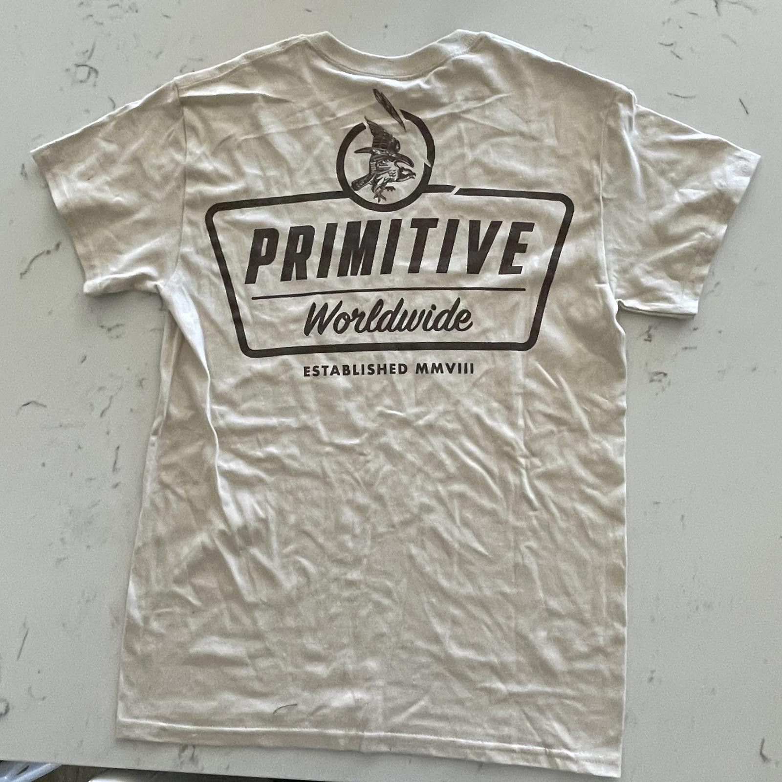 Primitive Primitive Worldwide White Graphic T-Shirt - Small Size ONE SIZE - 2 Thumbnail