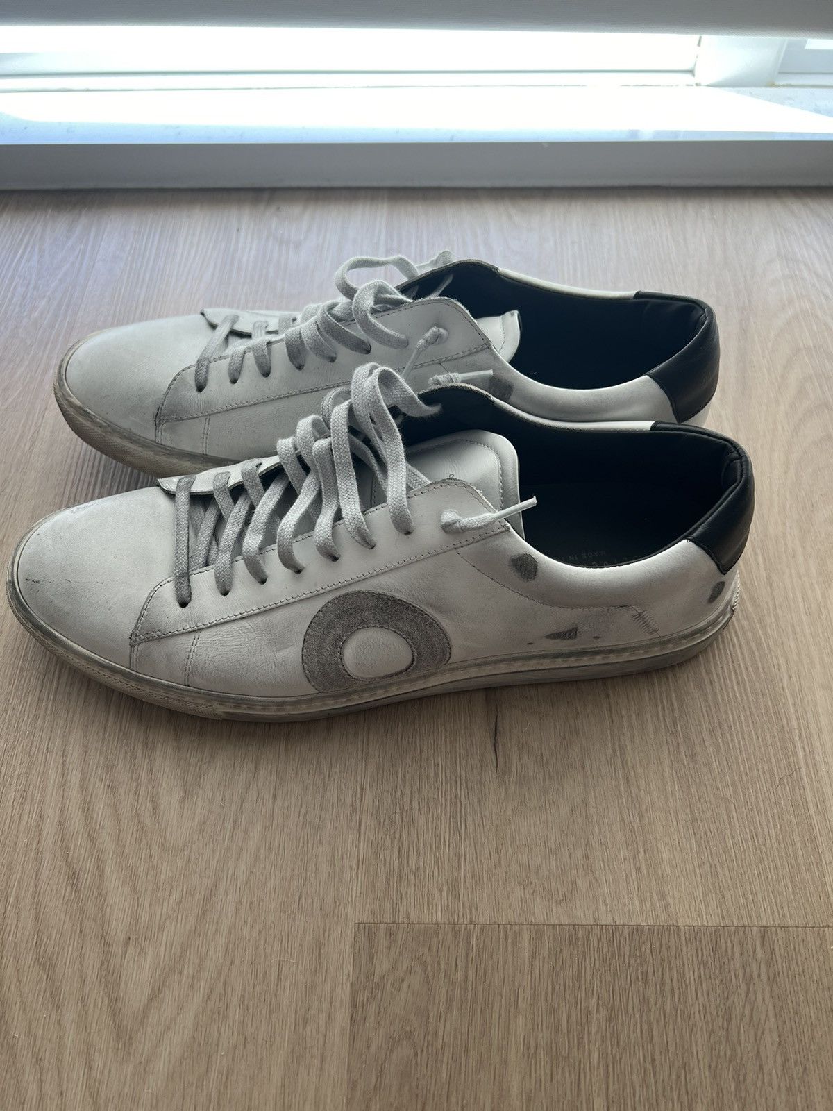 image of Designer Oliver Cabell Low 1 Shoes in White, Men's (Size 13)