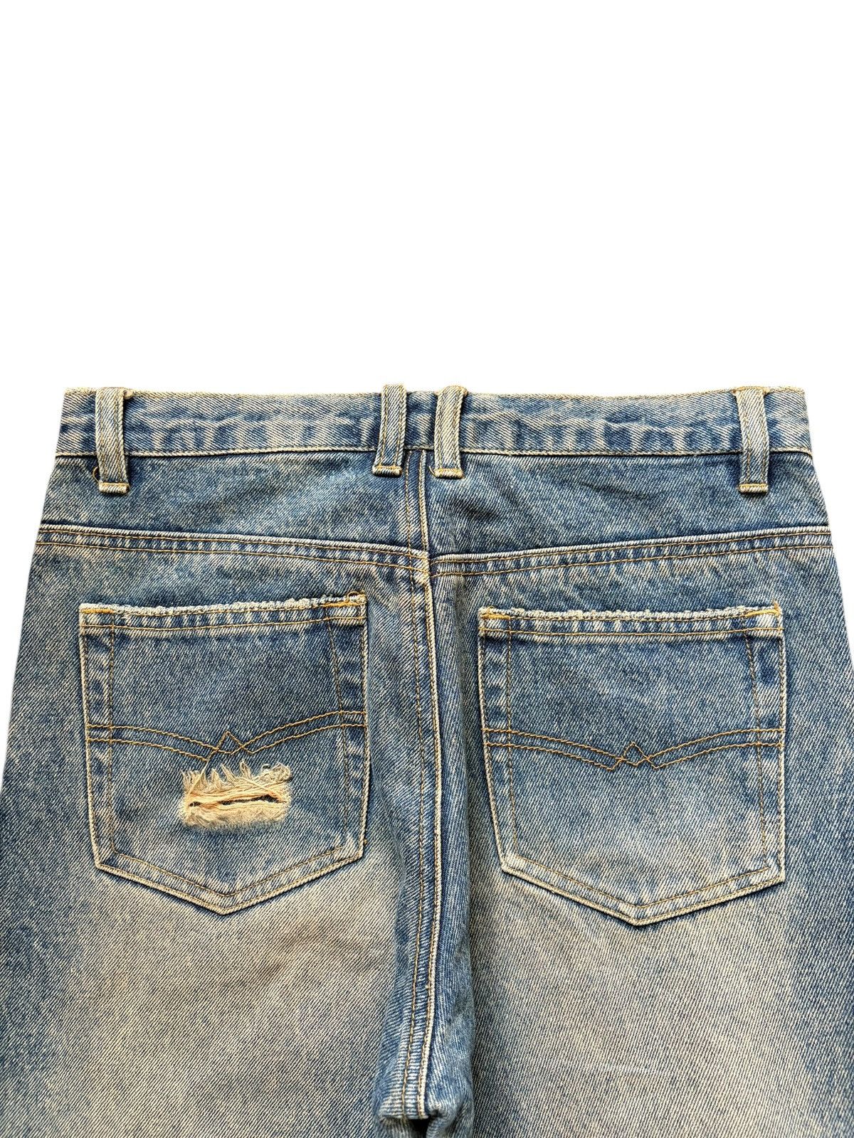 Hysteric Glamour Vintage Japanese Brand Rusty Wash Distress Flare Jeans Size 27" / US 4 / IT 40 - 4 Thumbnail