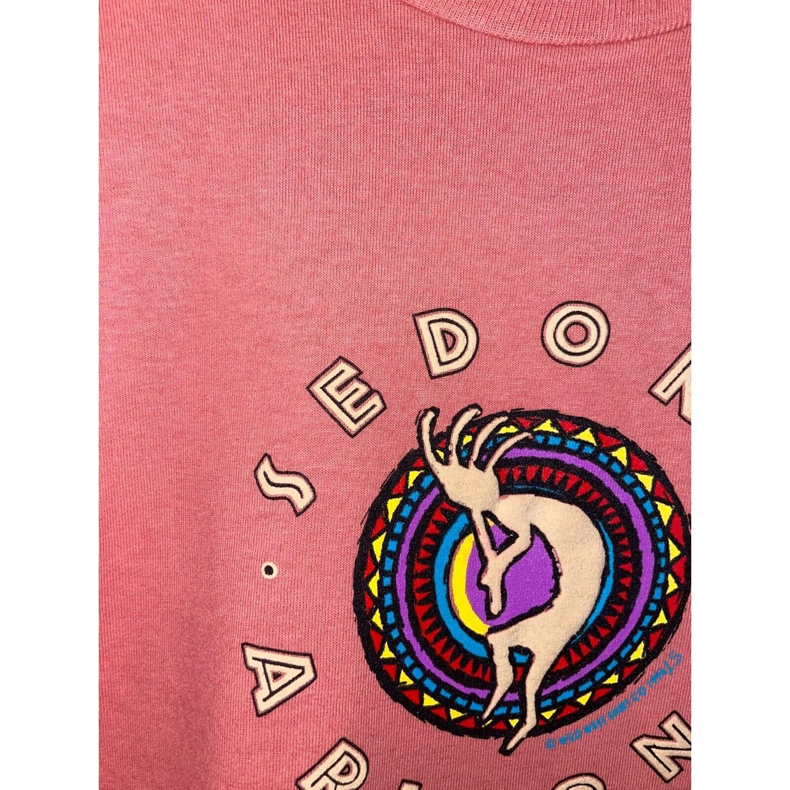 Jerzees Vintage Sedona Arizona Shirt Pink AZ Tee 90s VTG 1996 Large Size US L / EU 52-54 / 3 - 3 Thumbnail