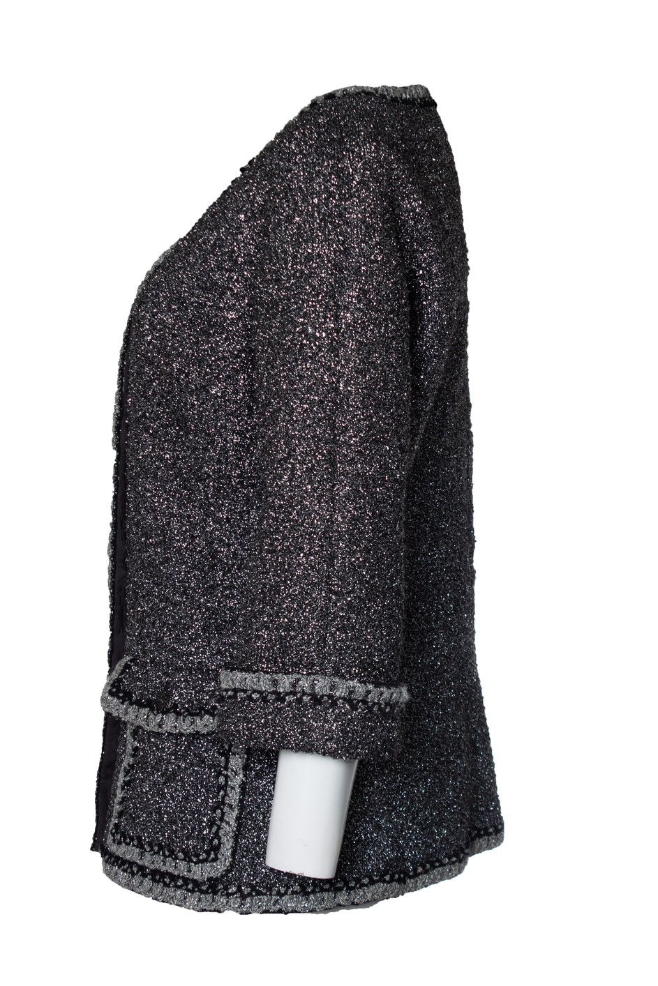 Chanel Chanel, Metallic tweed jacket Size M / US 6-8 / IT 42-44 - 4 Thumbnail