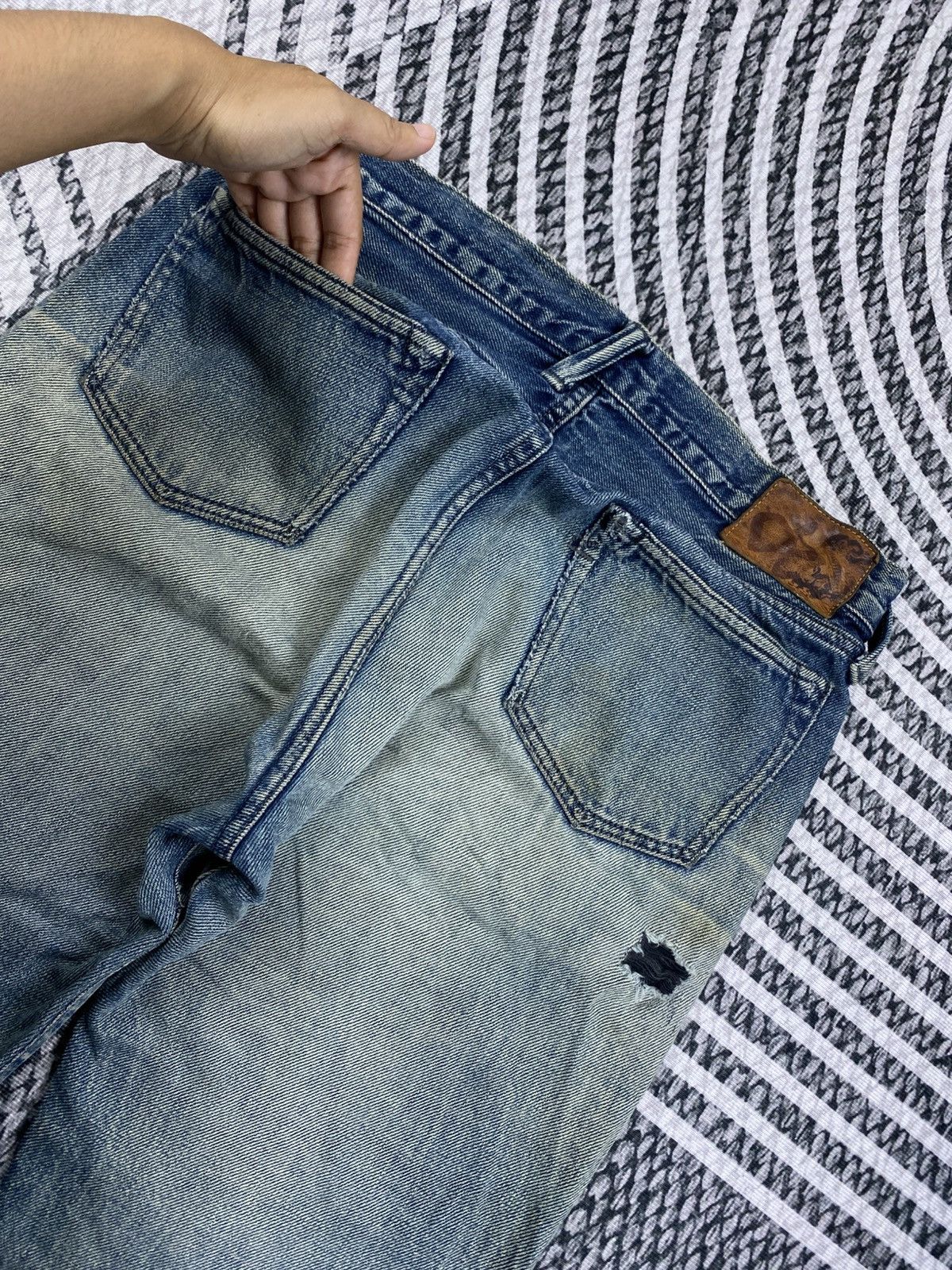 45rpm Vintage 45rpm Japan Distressed Denim Pants Size US 30 / EU 46 - 11 Thumbnail
