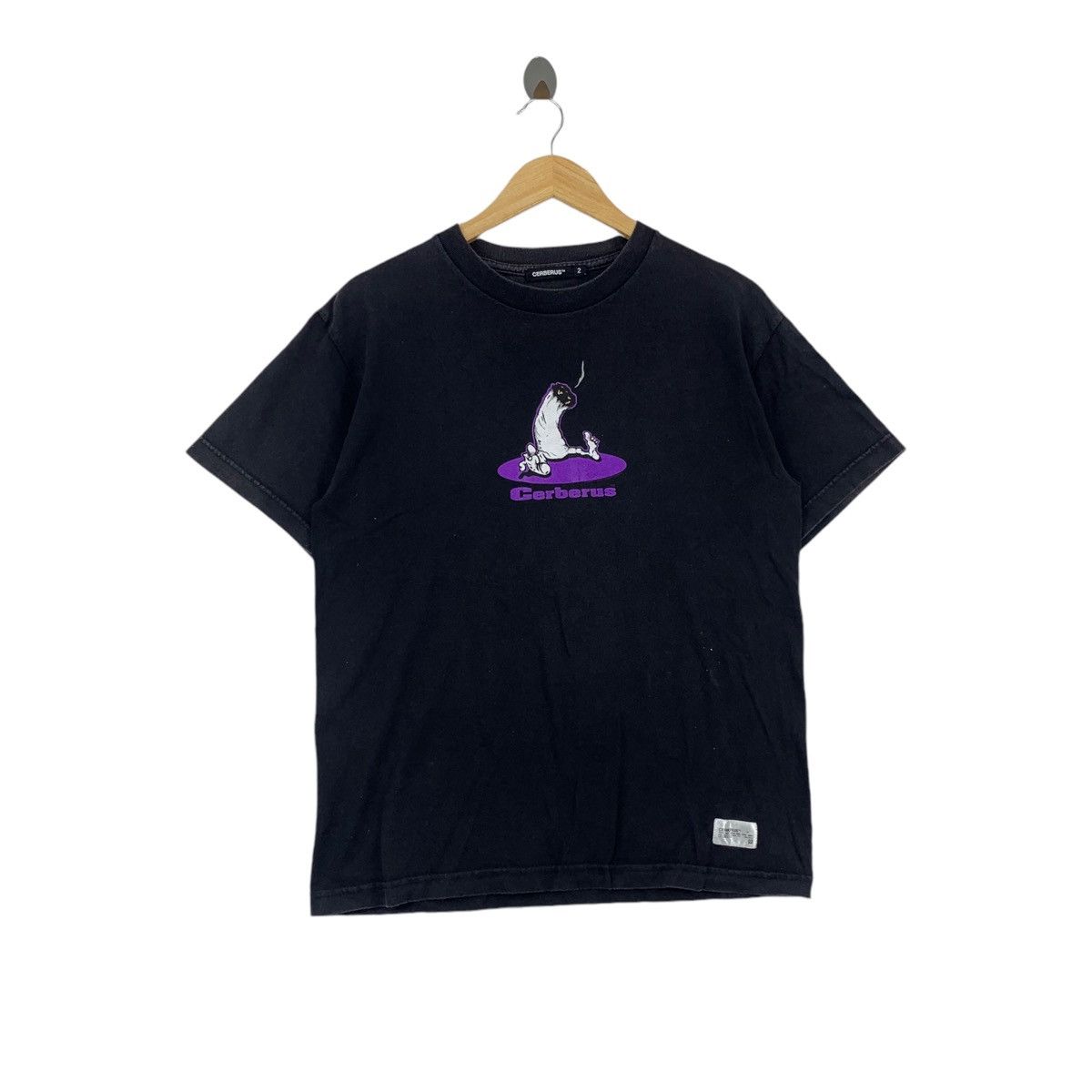 Japanese Brand CERBERUS Gone Co.Ltd Japanese Brand Logo Print Black Size US M / EU 48-50 / 2 - 1 Thumbnail