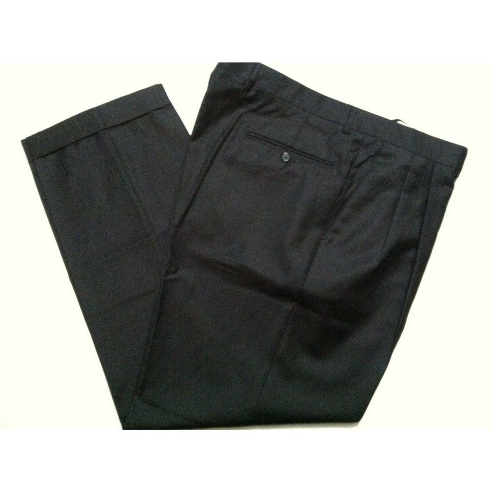 Santorelli SANTORELLI MENS NEW GRAY 100%WOOL DRESS PANTS SIZE:38/31 Size 38R - 1 Thumbnail