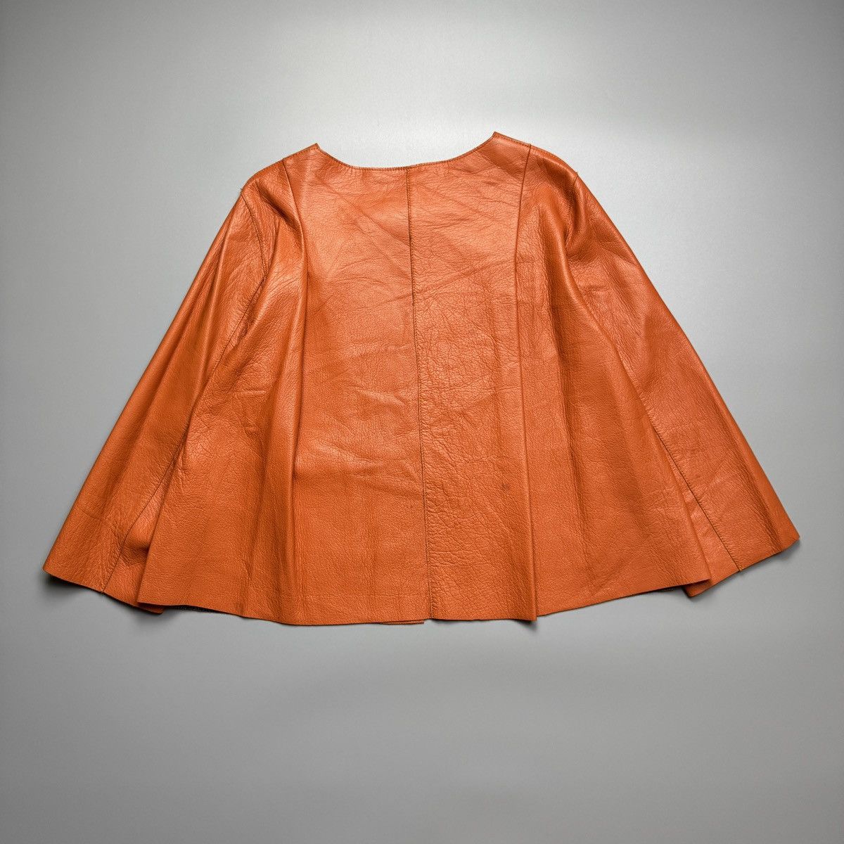 Marni Marni - Light weight orange leather zip up - Jacket Size M / US 6-8 / IT 42-44 - 3 Thumbnail