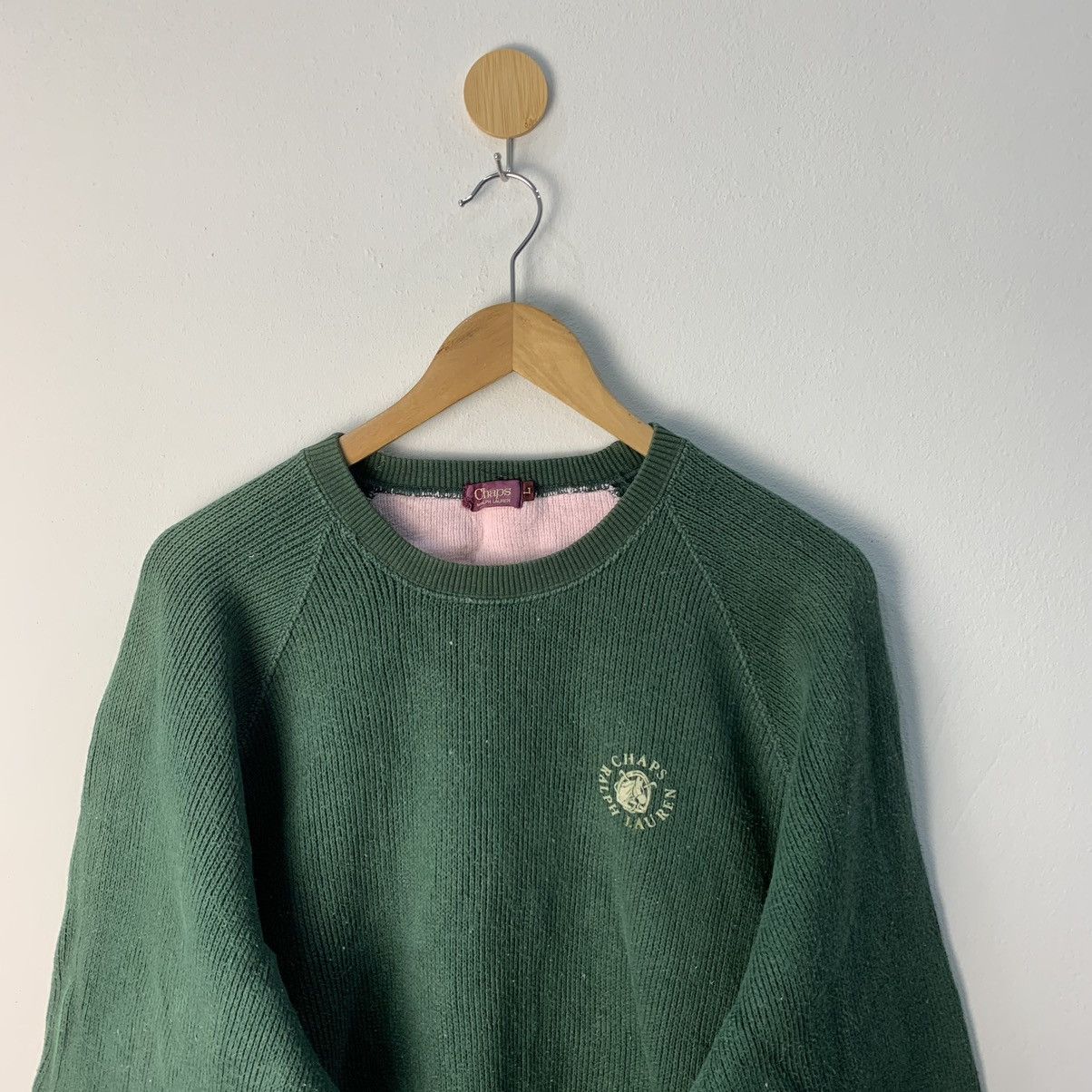Chaps Ralph Lauren × Ralph Lauren Chaps Ralph Lauren Knitted Large Women Baggy Cropped Size L / US 10 / IT 46 - 3 Thumbnail