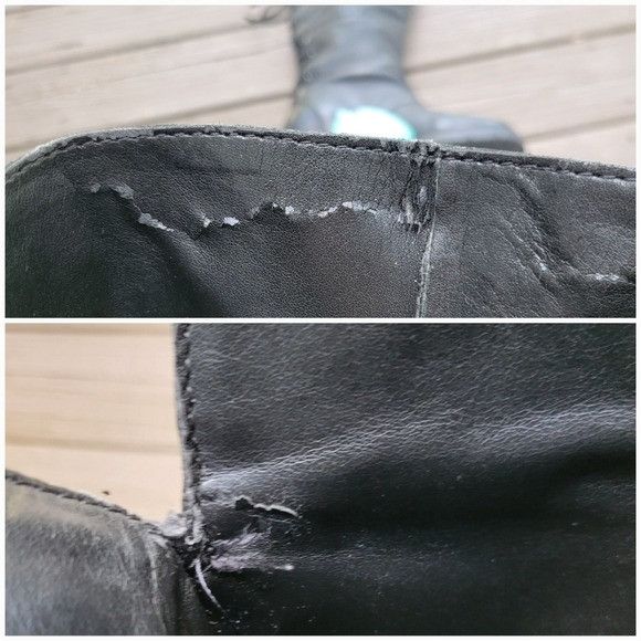 Nine West Nine West Mavira Black Leather Over The Knee OTK Equestrian Size US 7.5 / IT 37.5 - 5 Thumbnail
